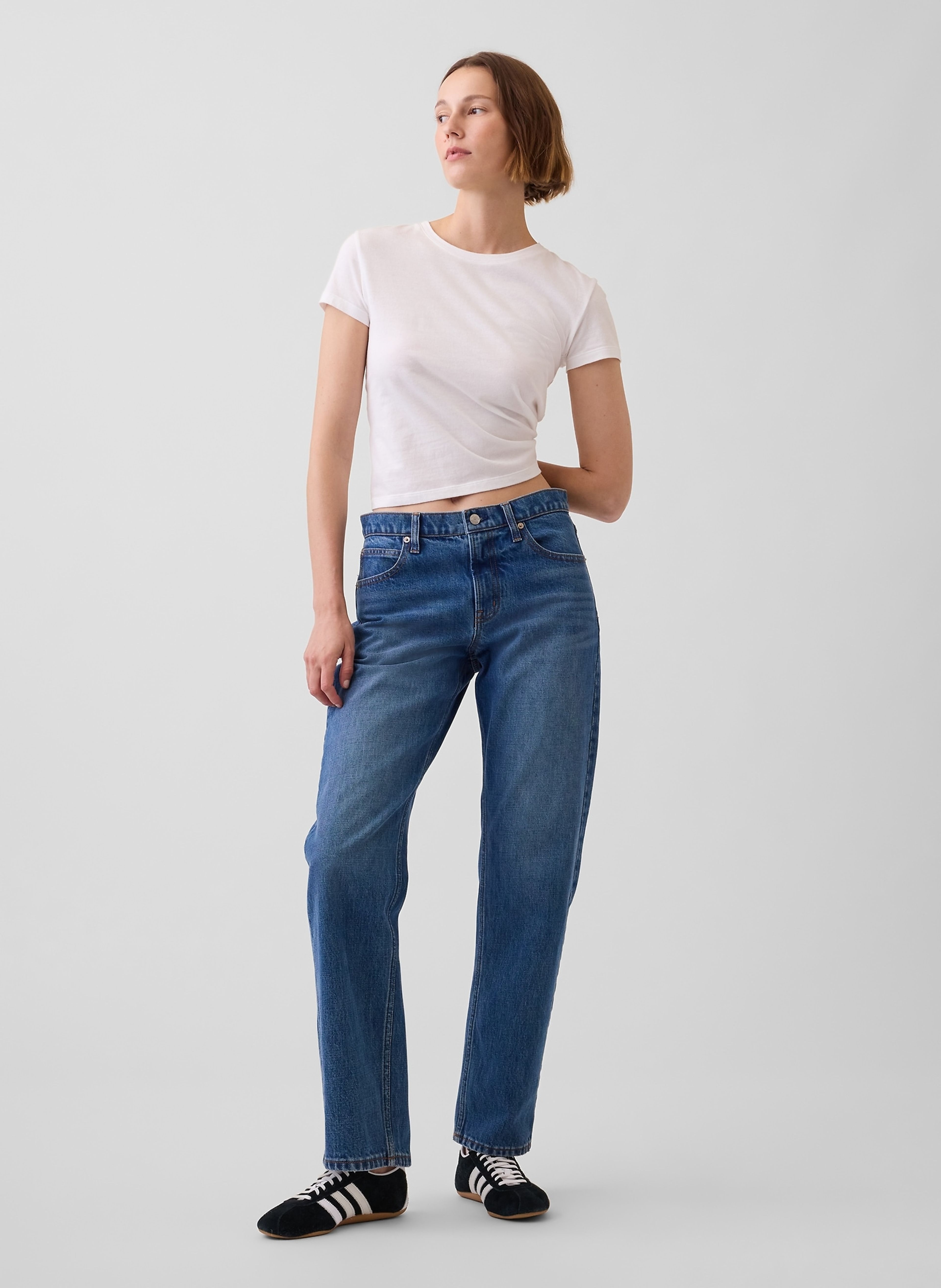 Mid Rise Straight Taper jeans - 002