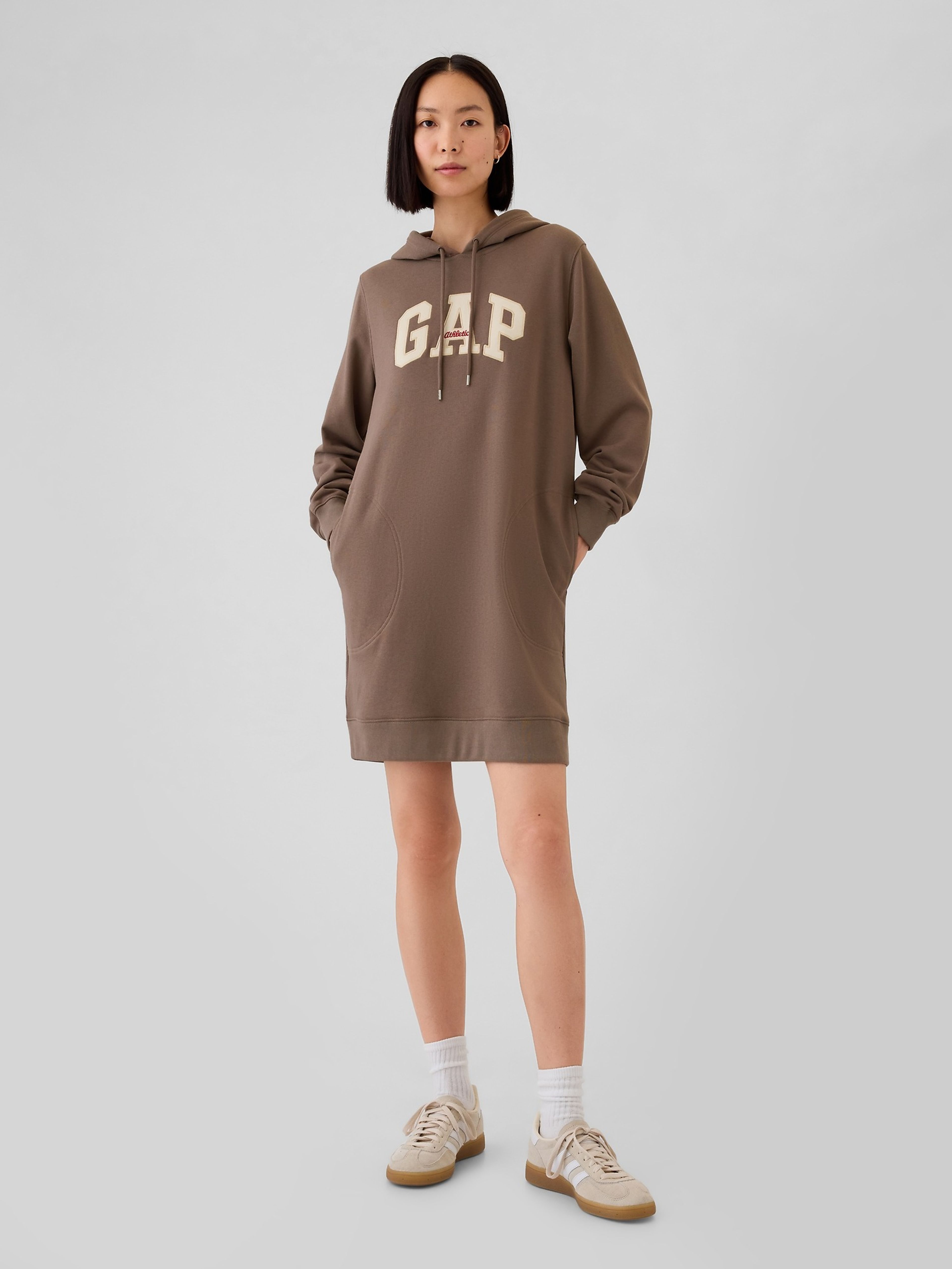 Sweatshirt-Kleid mit Logo