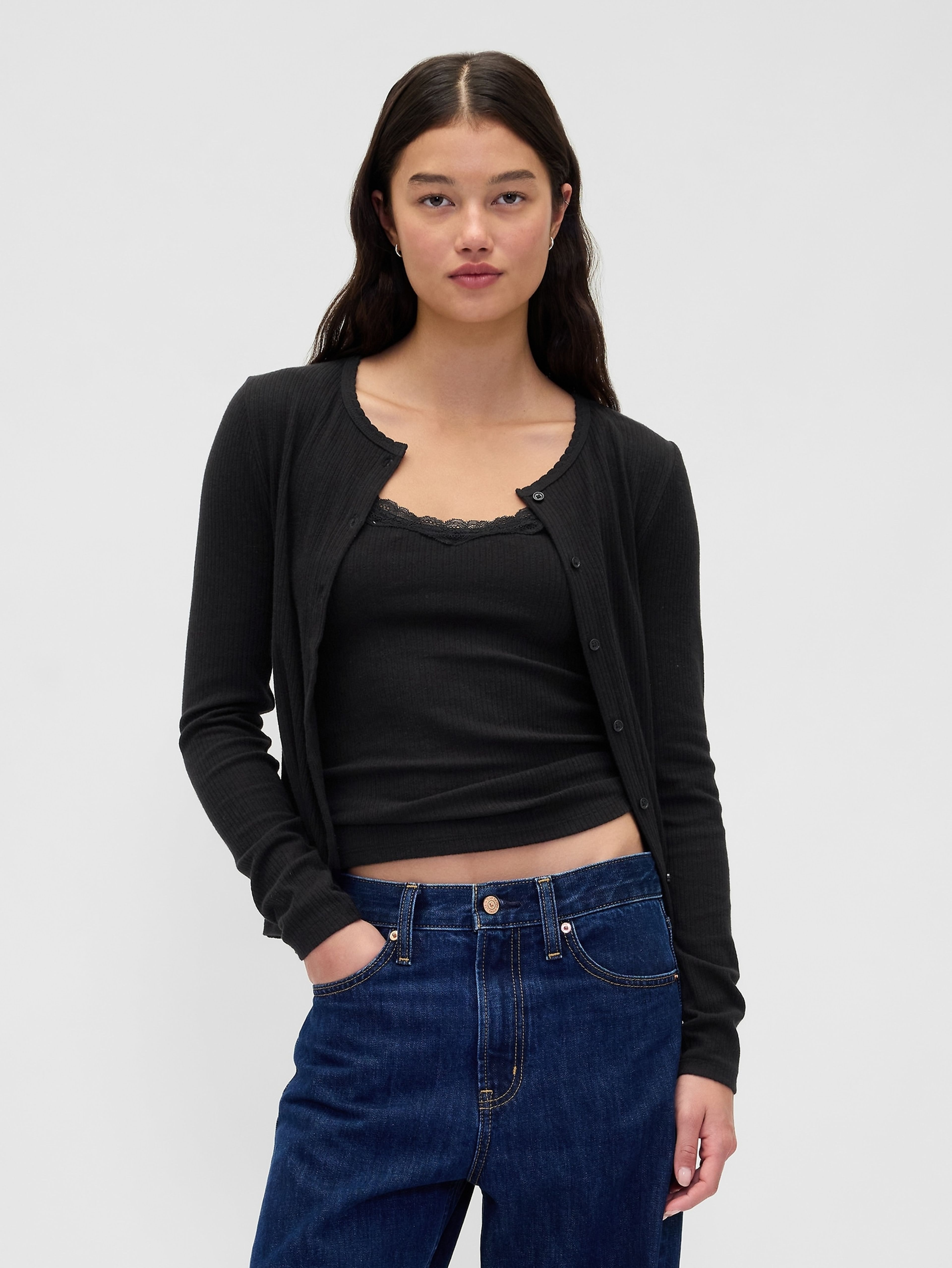 Cardigan crop - 001