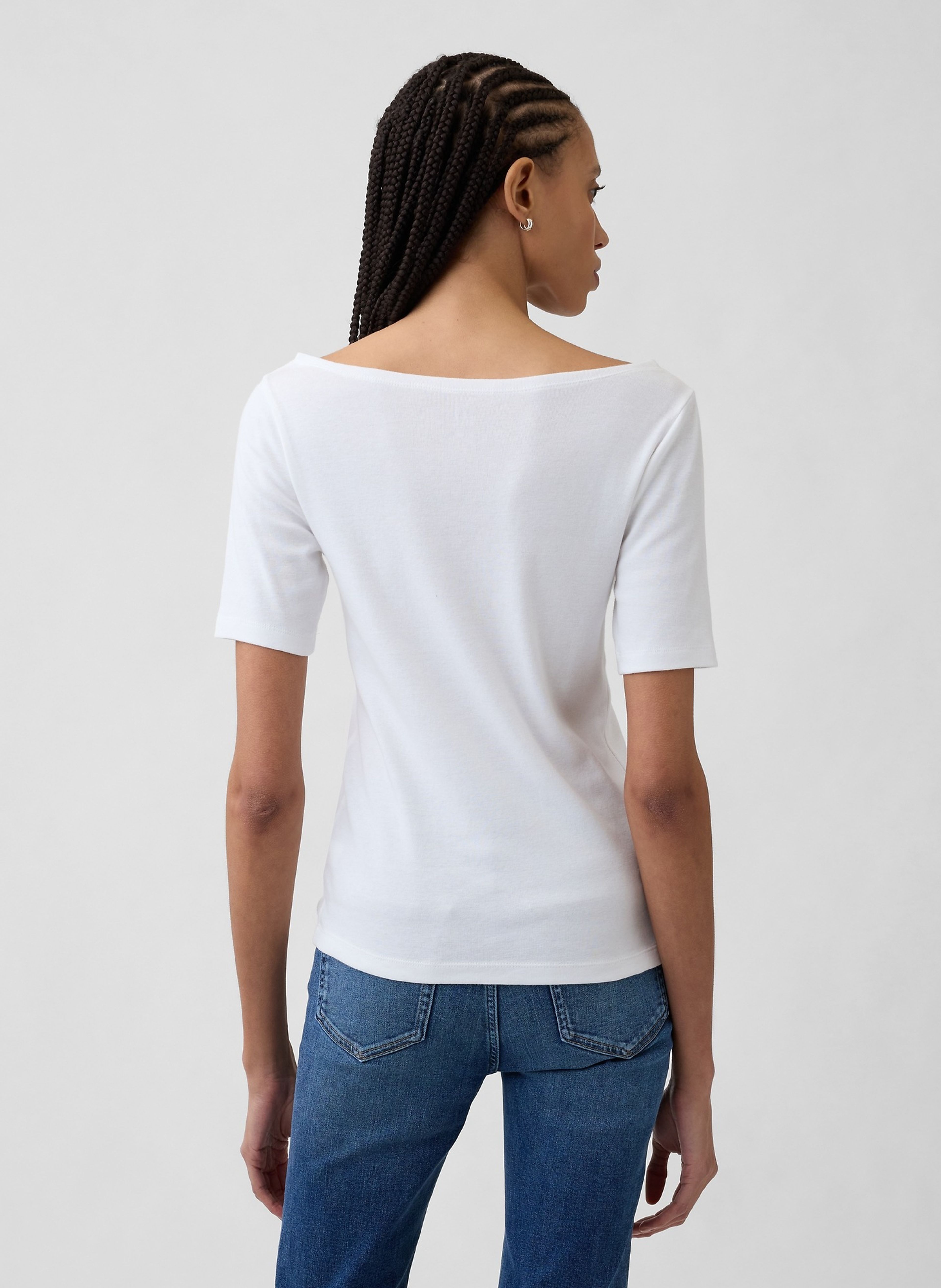 T-shirt à col bateau - 002