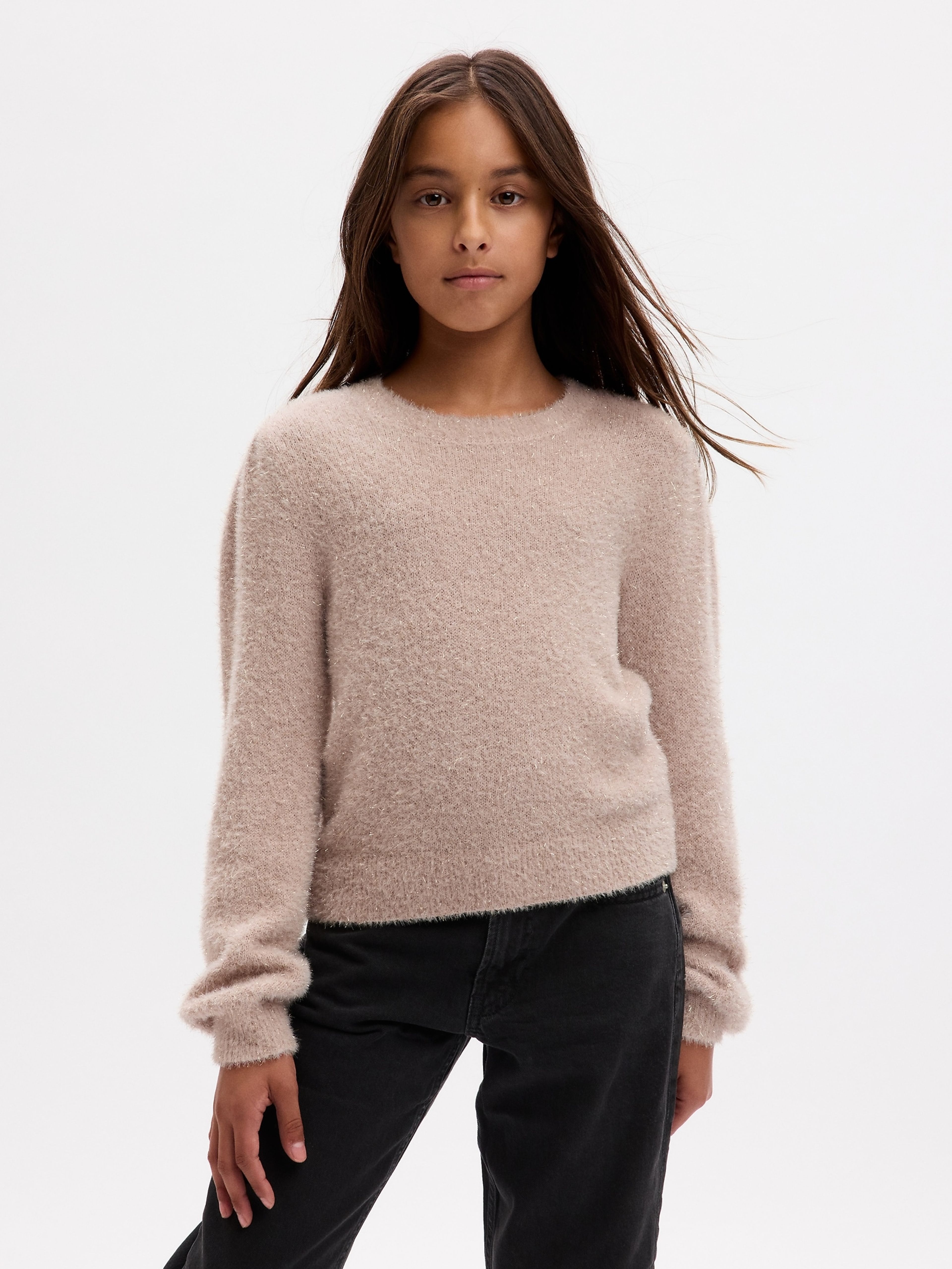 Dziecięcy sweter z metaliczną nitką - 001
