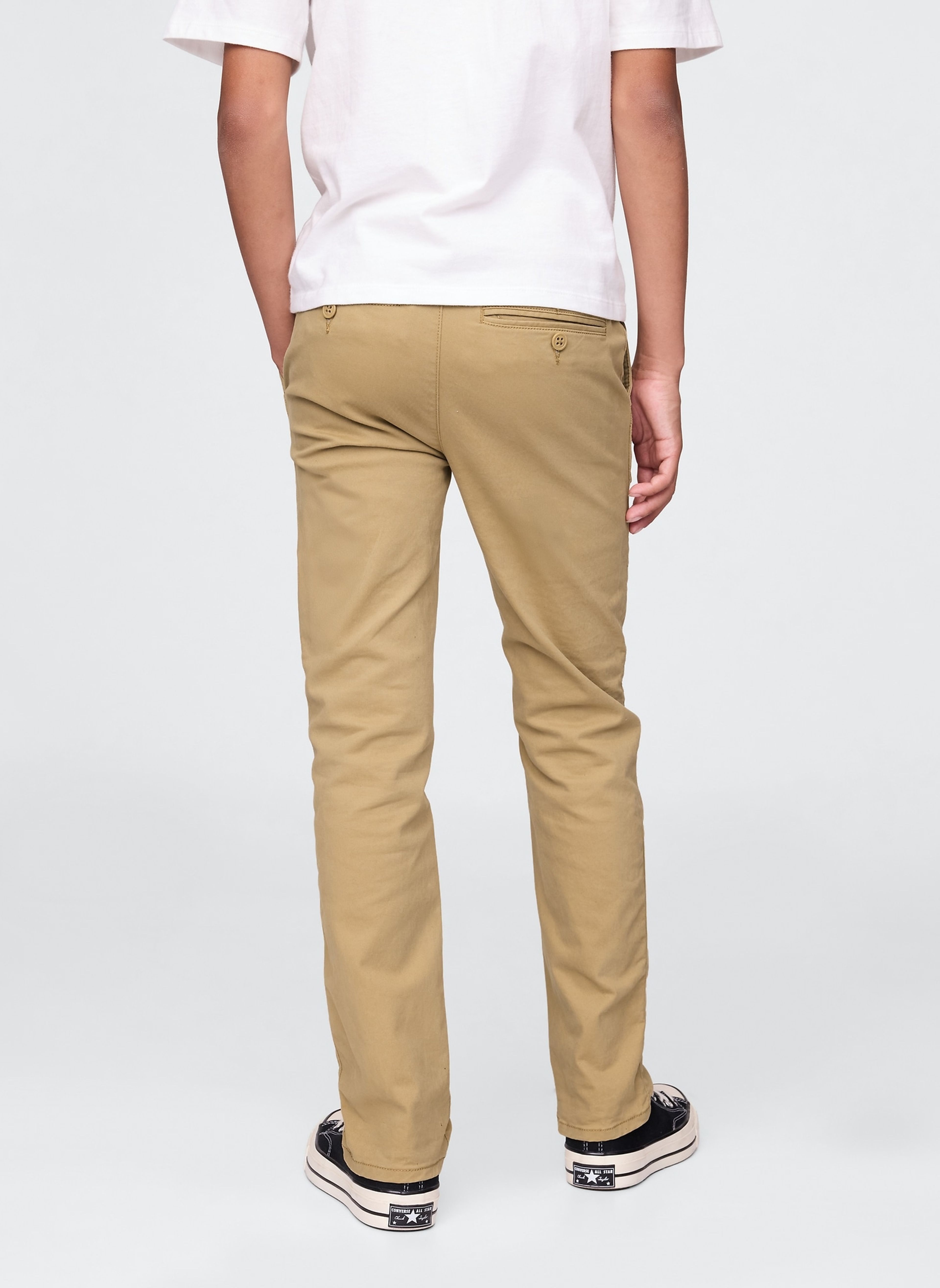 Spodnie dziecięce khaki Straight Stretch - 003