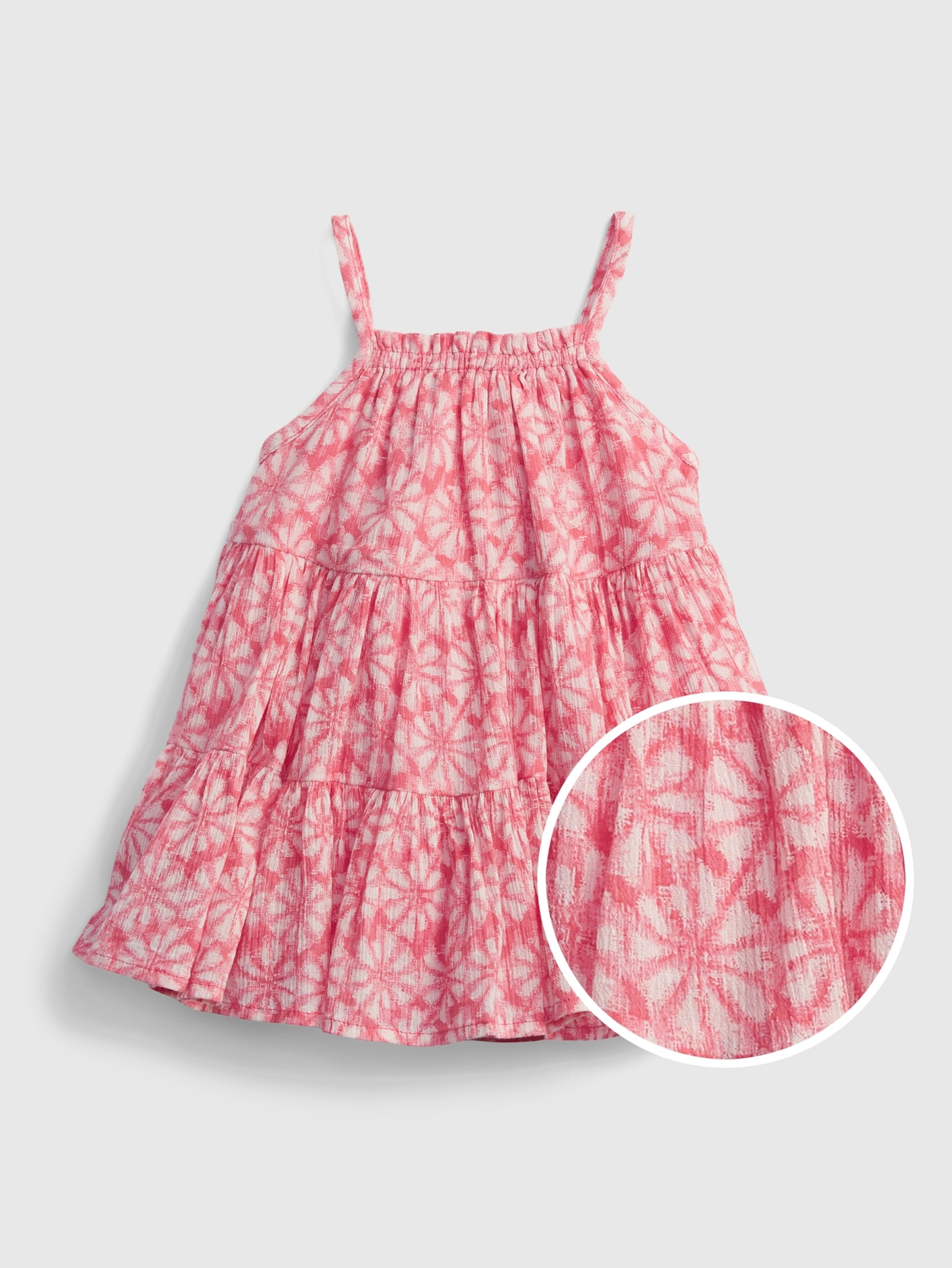 Baby sukienka gauze tiered floral