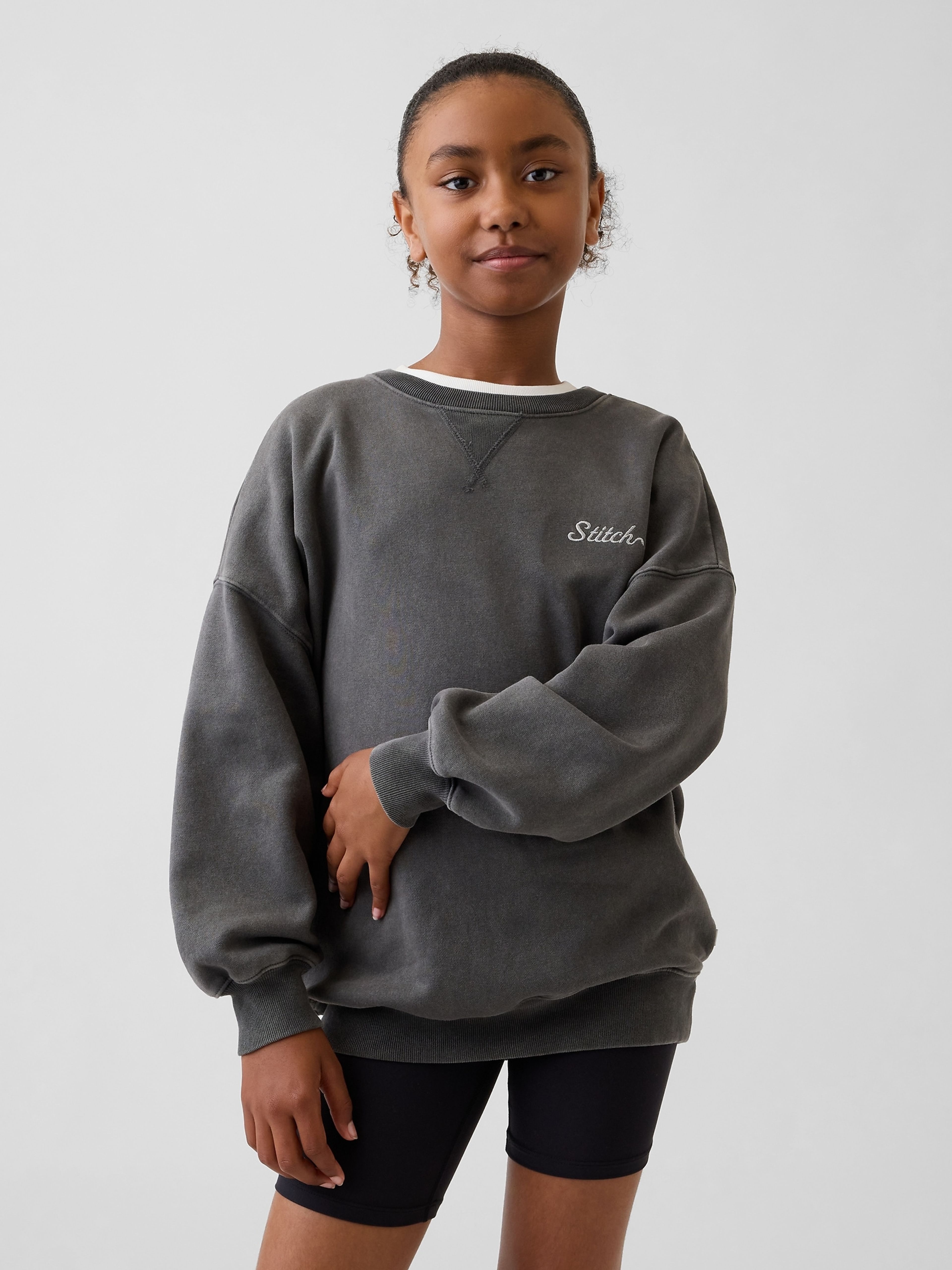 Sweatshirt oversize enfant Gap × Lilo et Stitch VintageSoft - 001