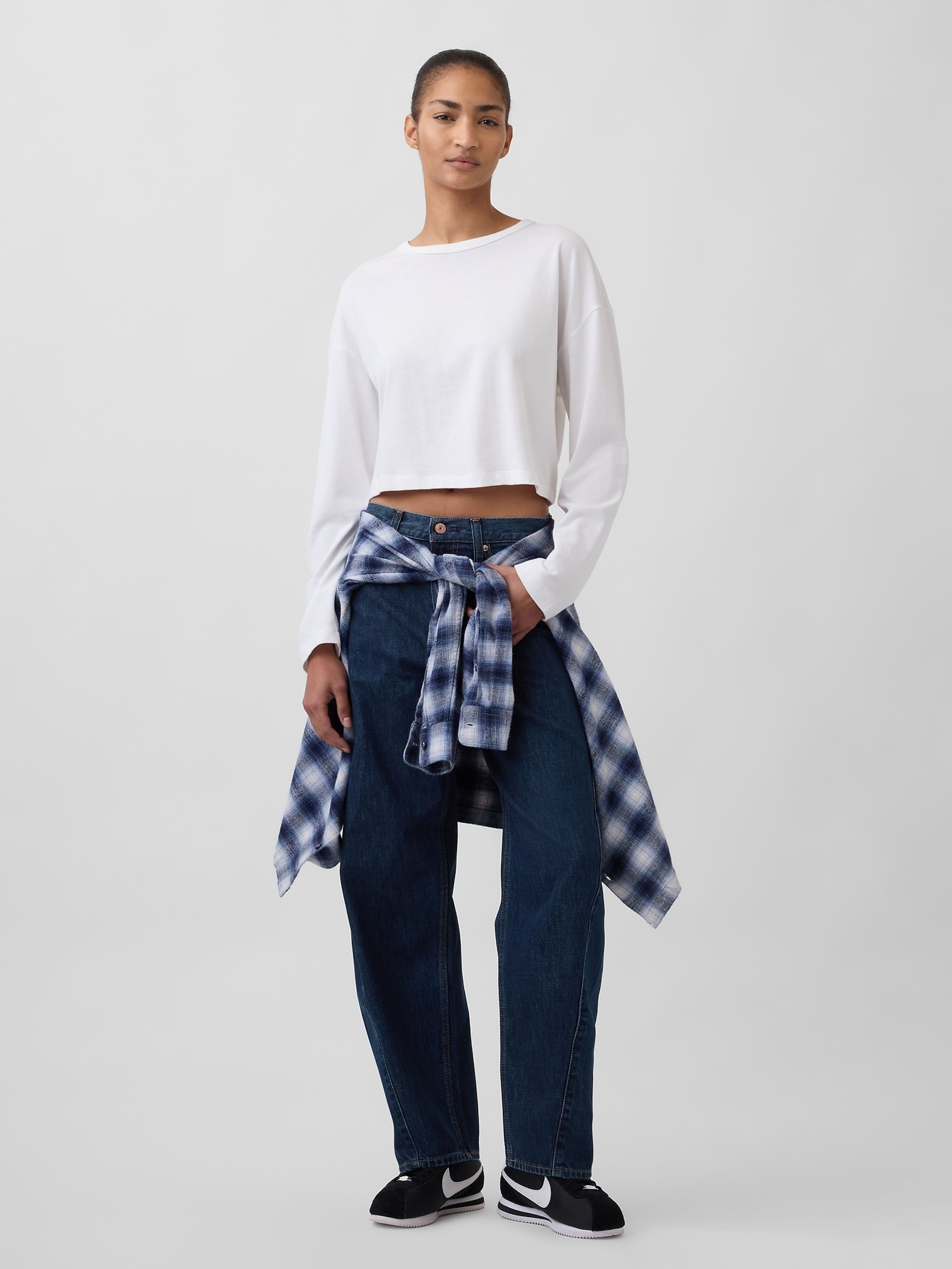 Jeans Barrel High Rise