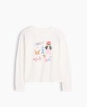 Dziecięcy T-shirt oversize-Biały - 001