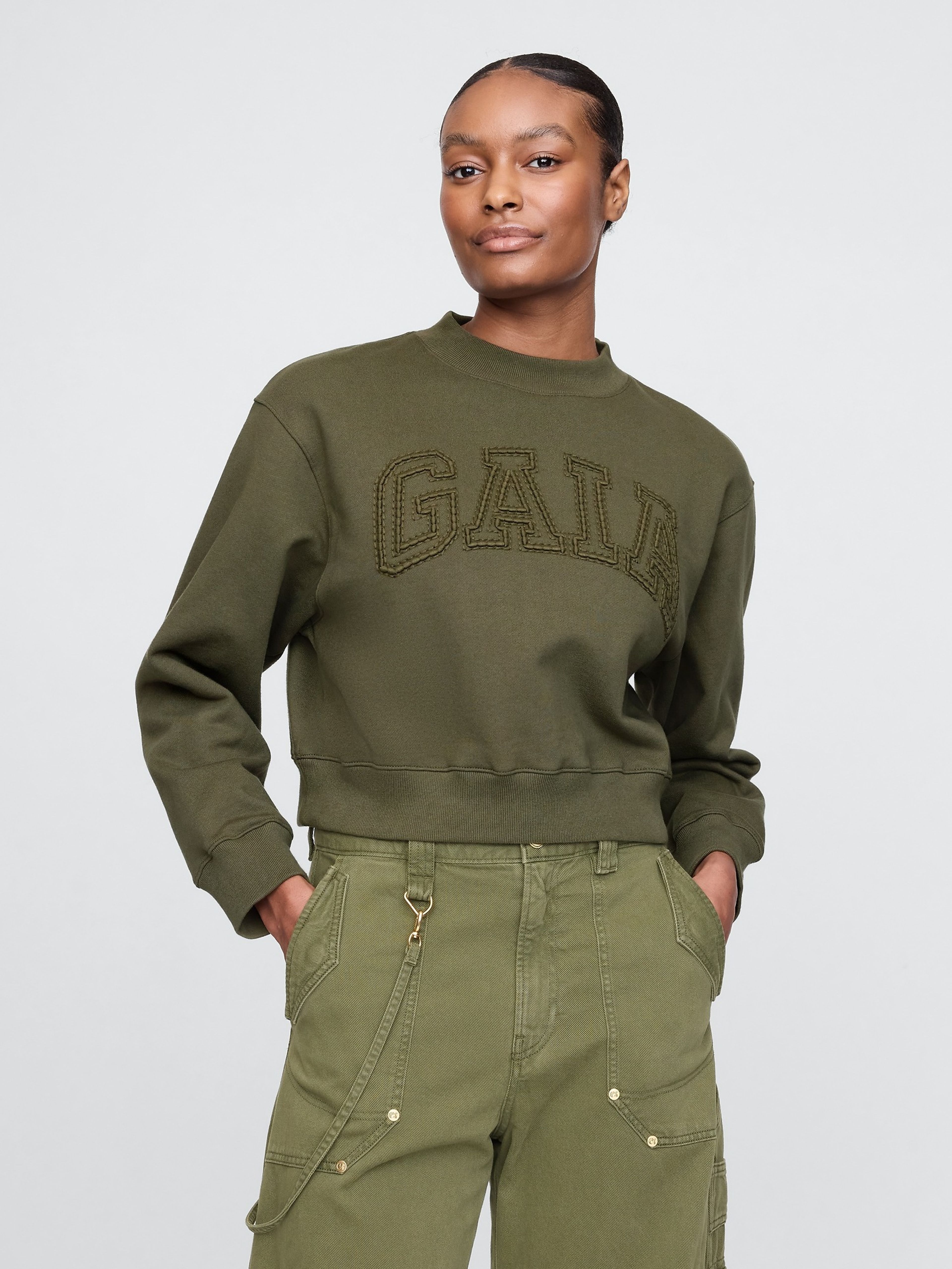 Crop Sweatshirt Gap × Cult Gaia