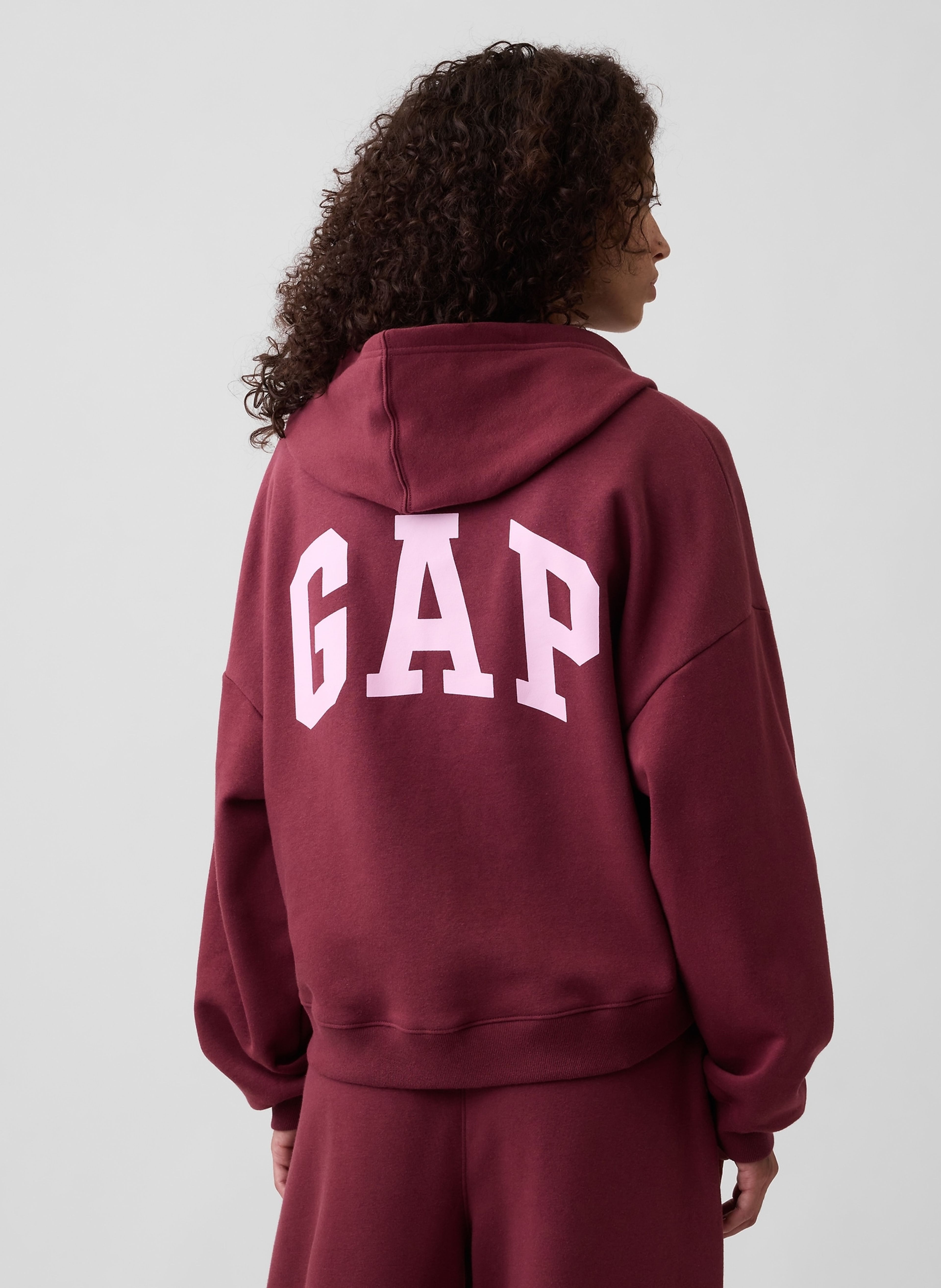 Sudadera crop con logo - 002
