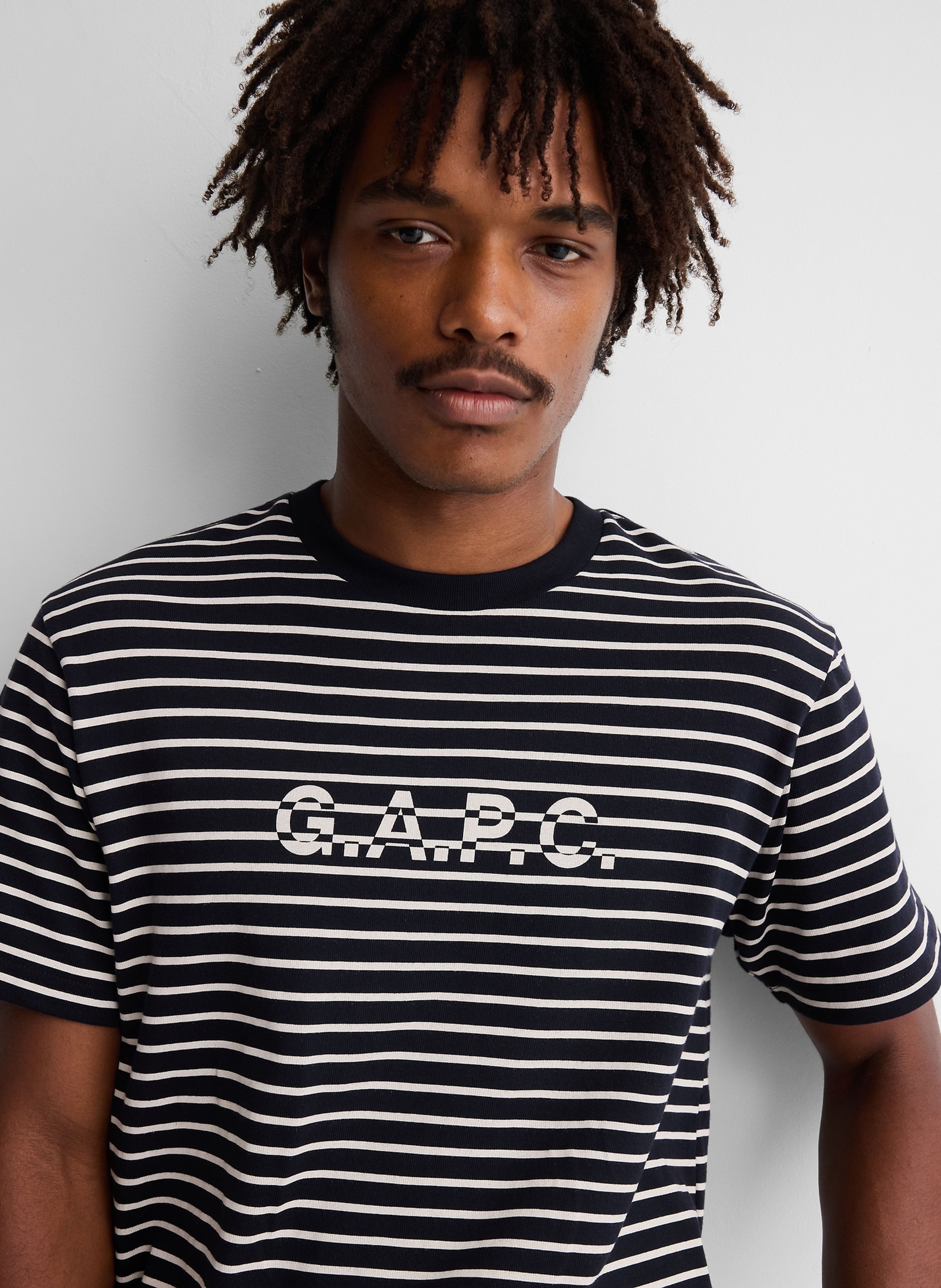 Gestreept T-shirt Gap × A.P.C. unisex met logo - 005