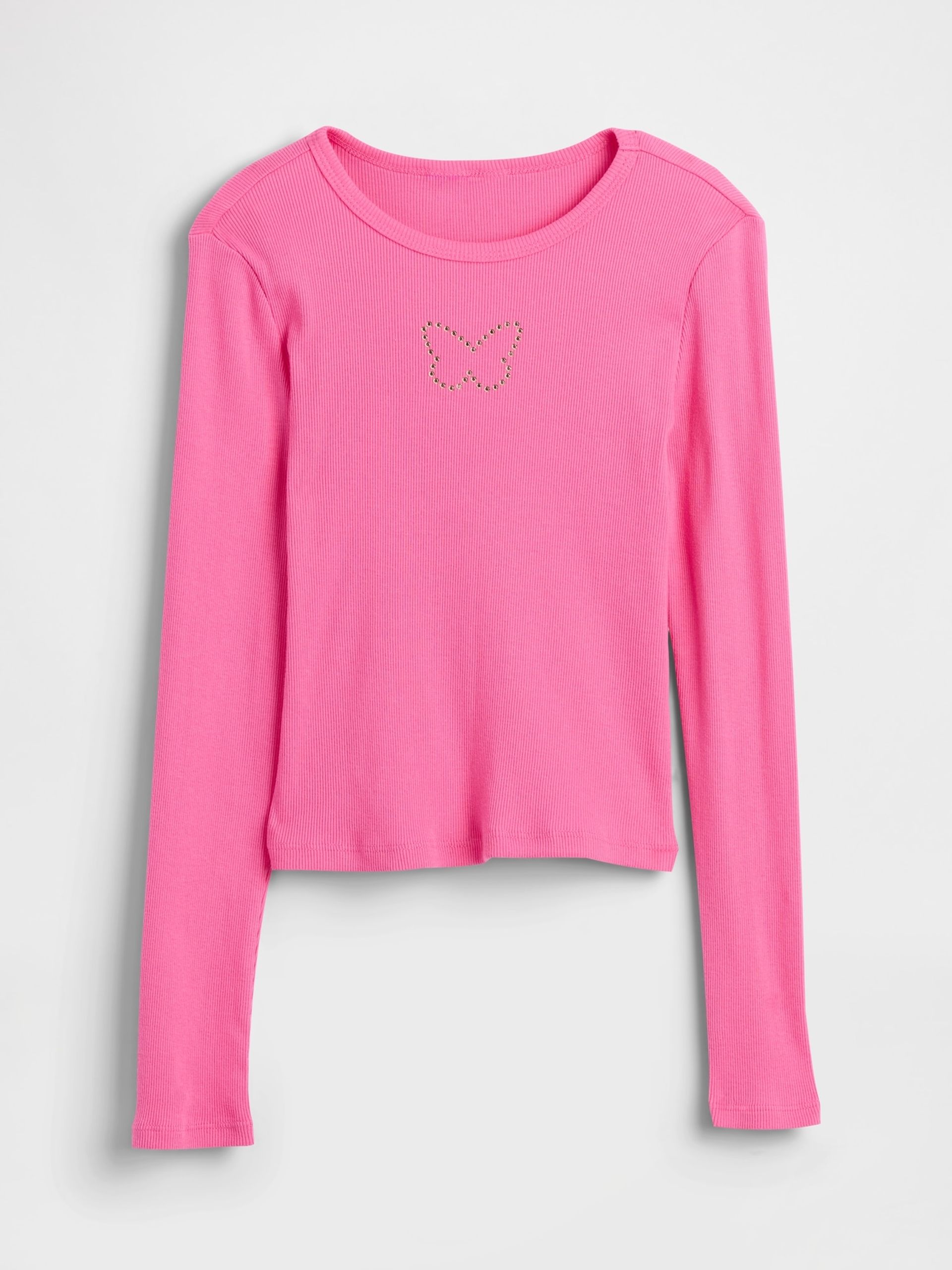 Dziecięcy T-shirt prążkowany - 001