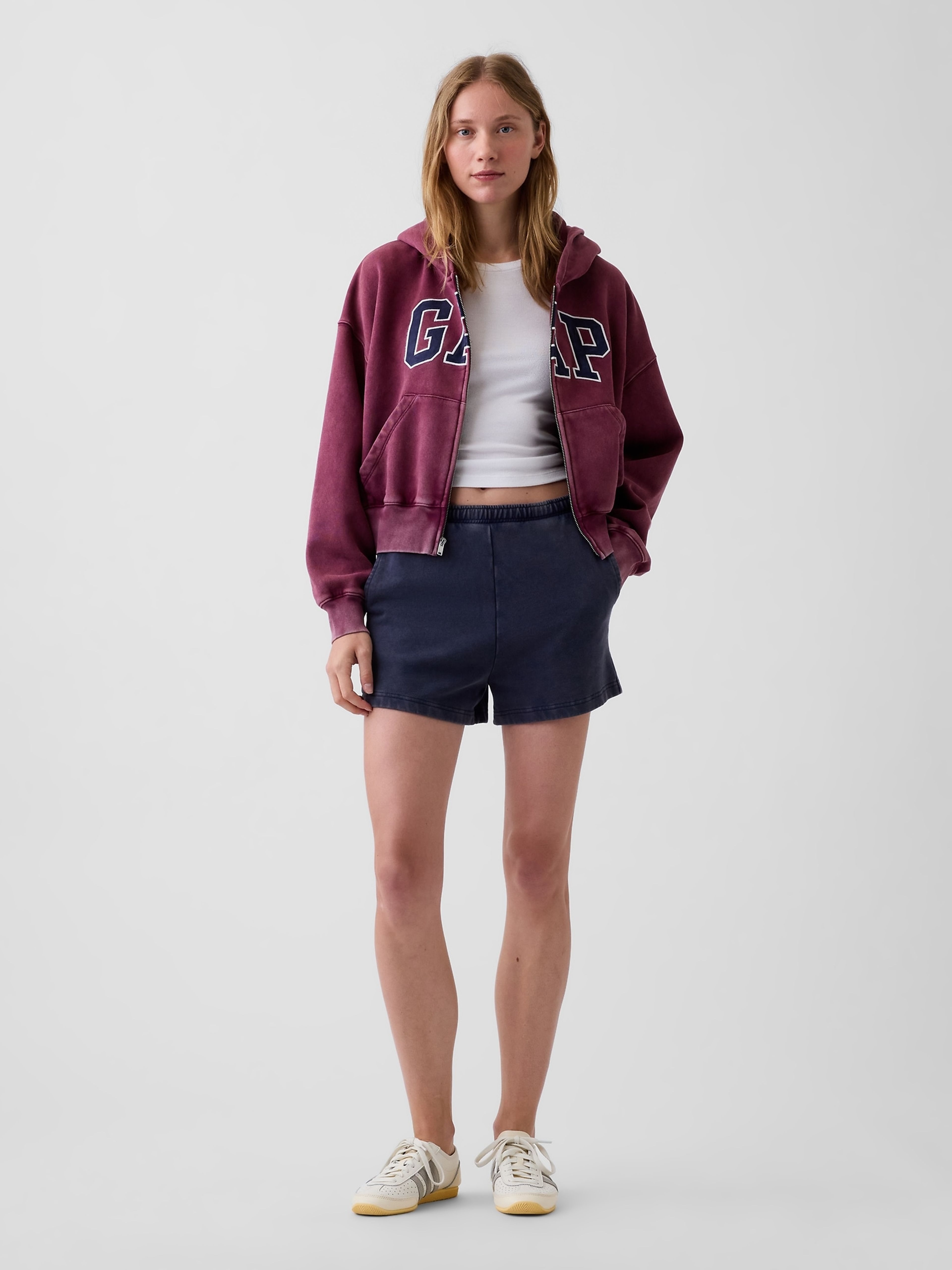 Oversize sweatshirt VintageSoft met logo - 002