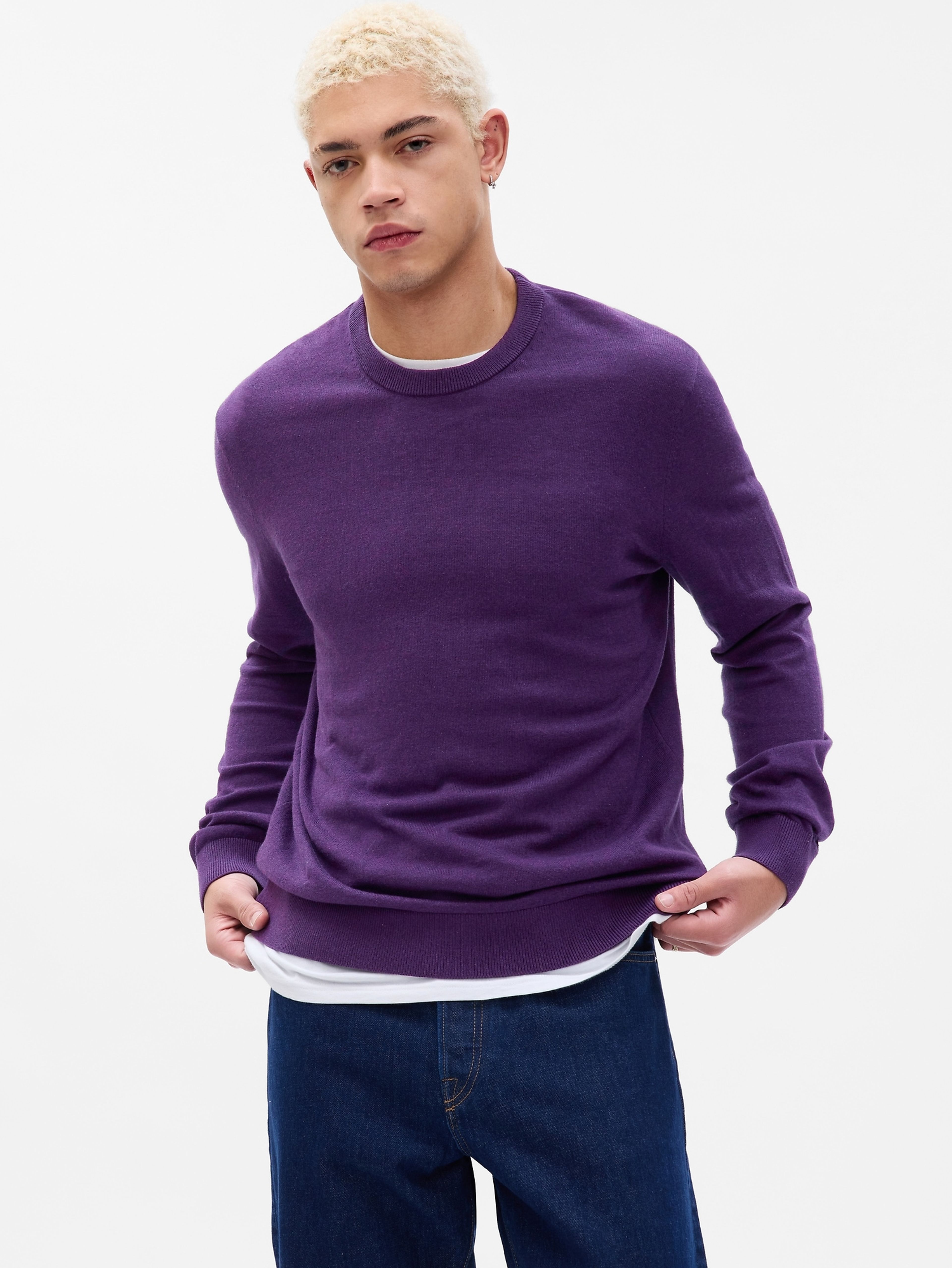 Glatter Strickpullover