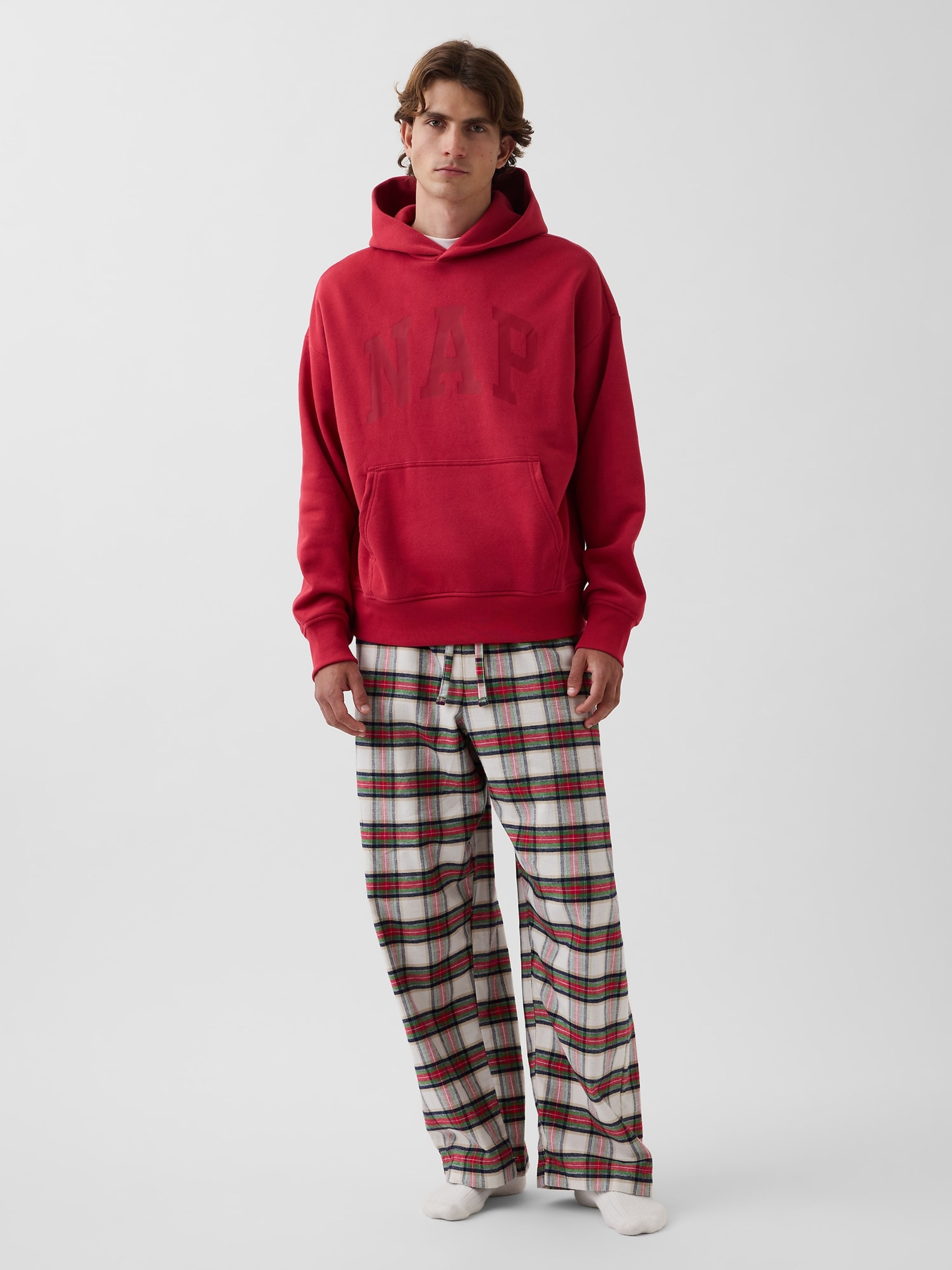 Pyžamové flanelové nohavice unisex - 004