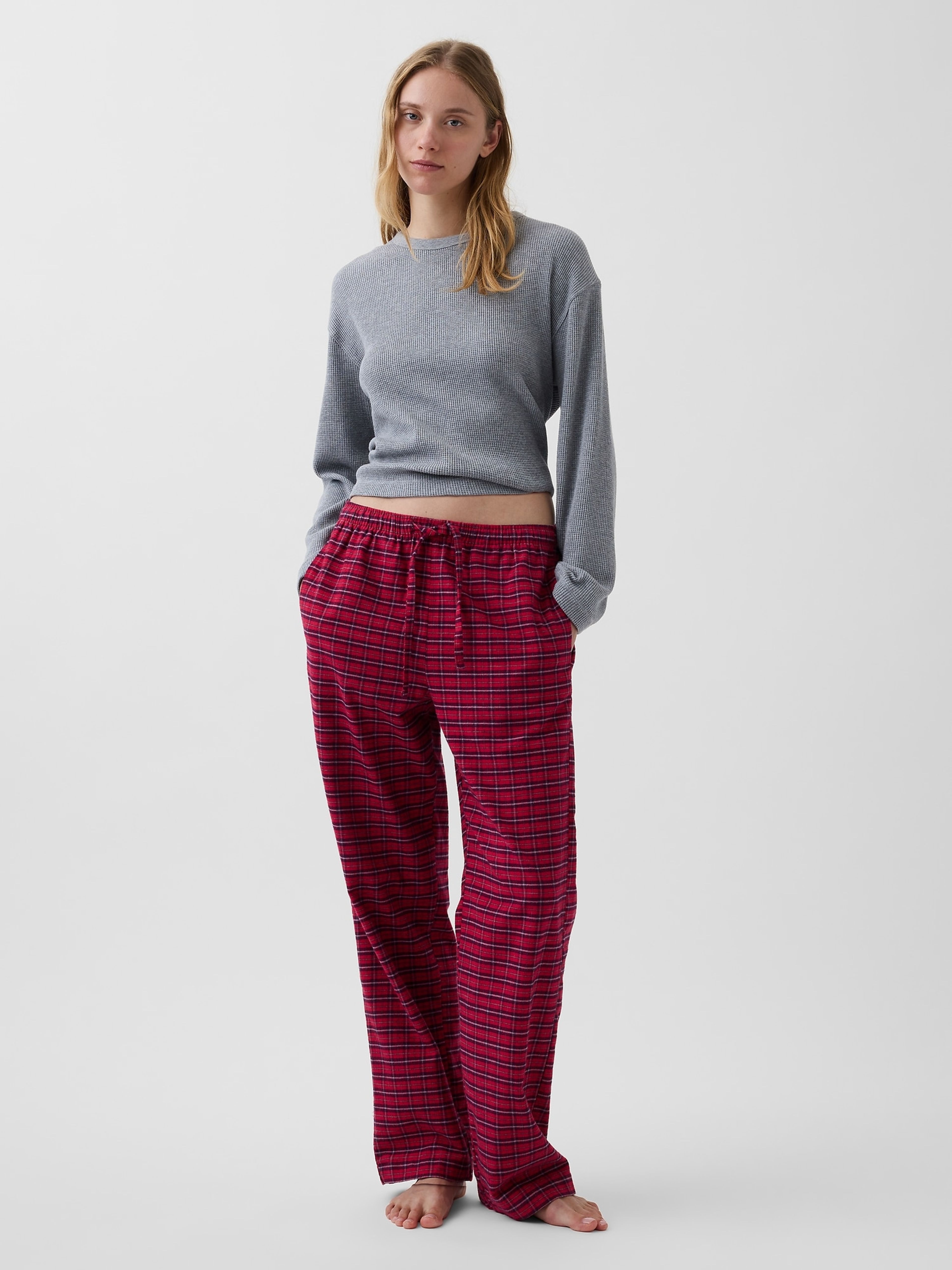 Pyžamové flanelové nohavice unisex - 003