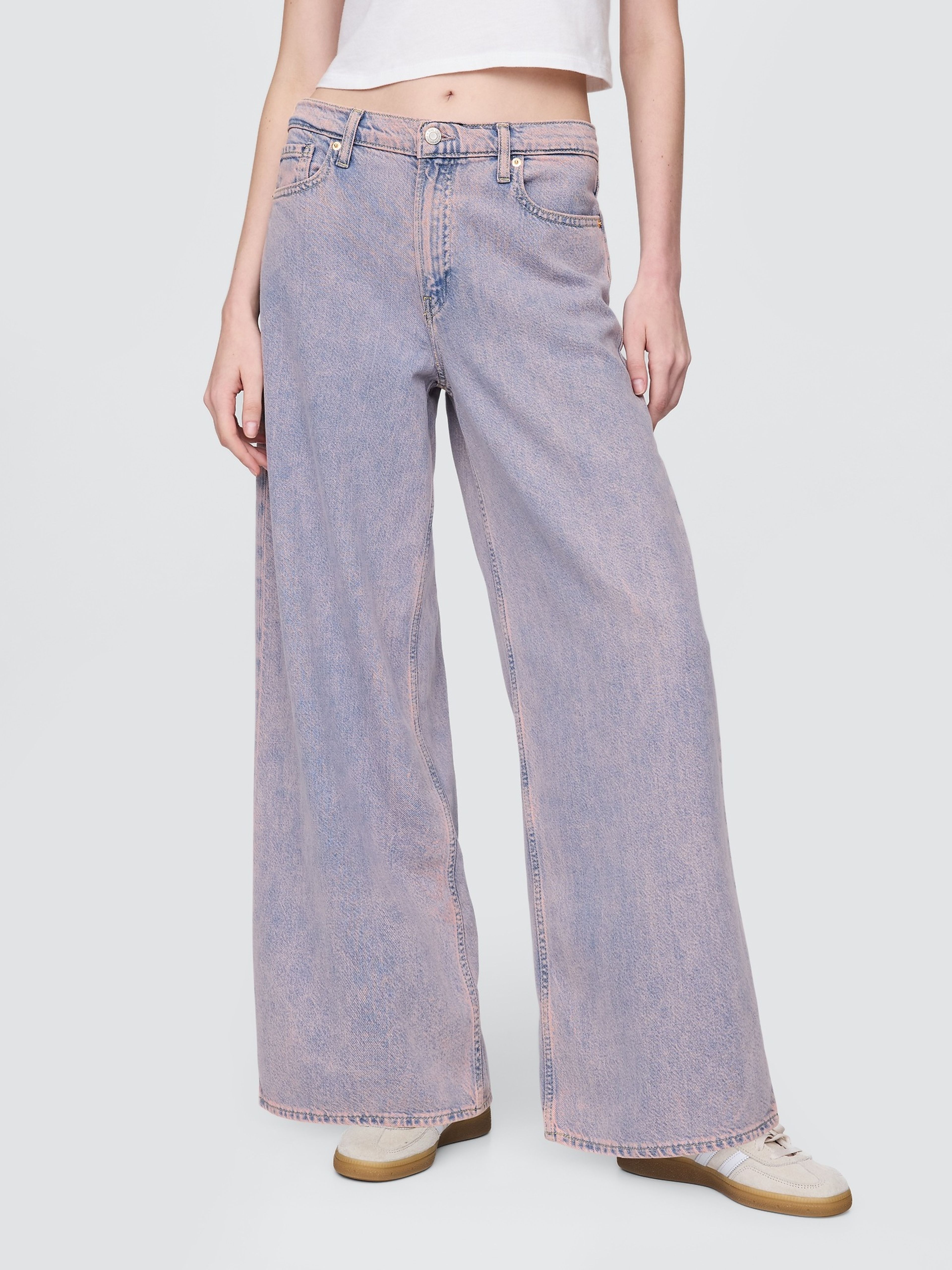 Jeans Baggy Rose Mist Pink - 002