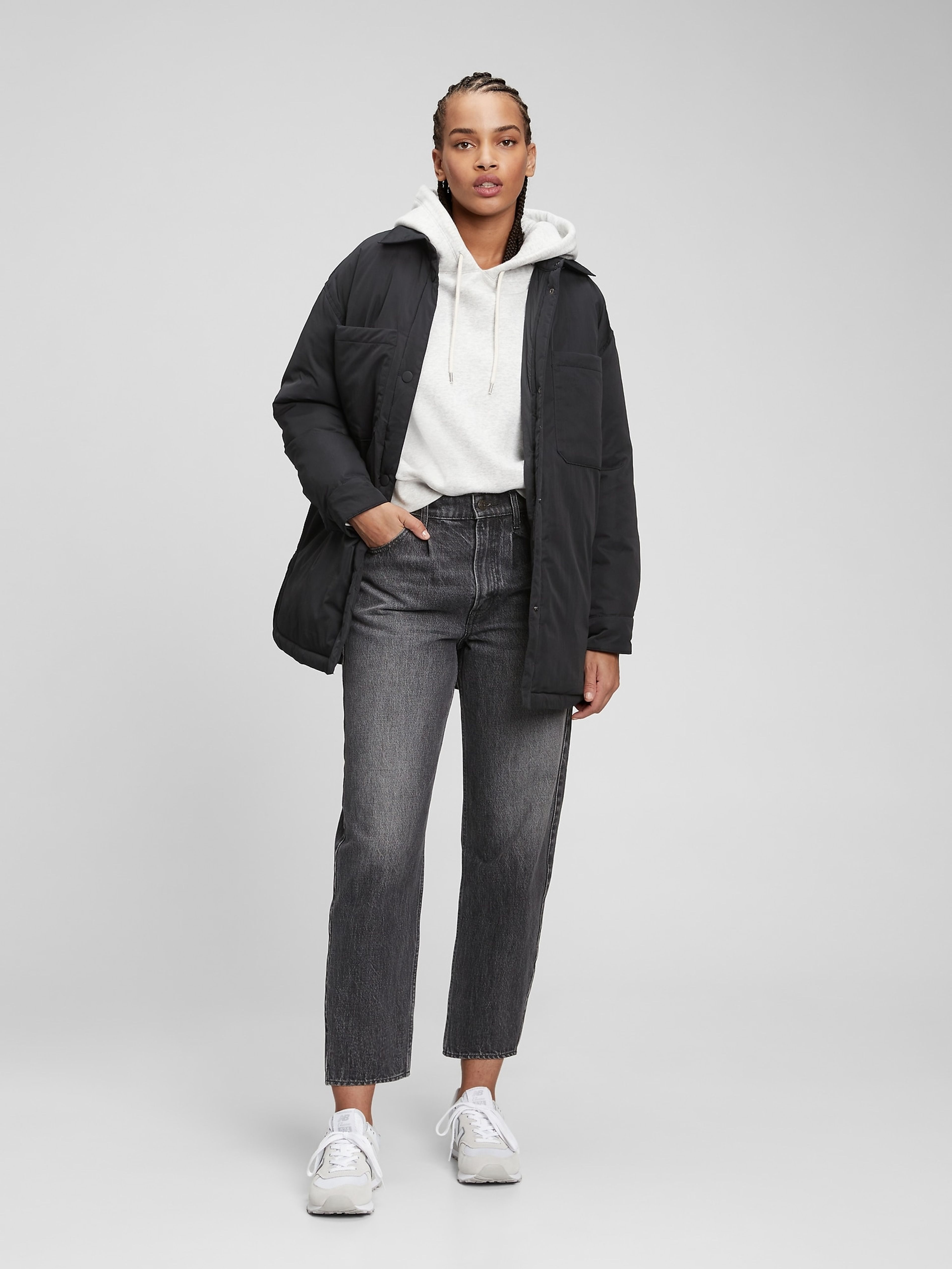 Gefütterte Hemdjacke