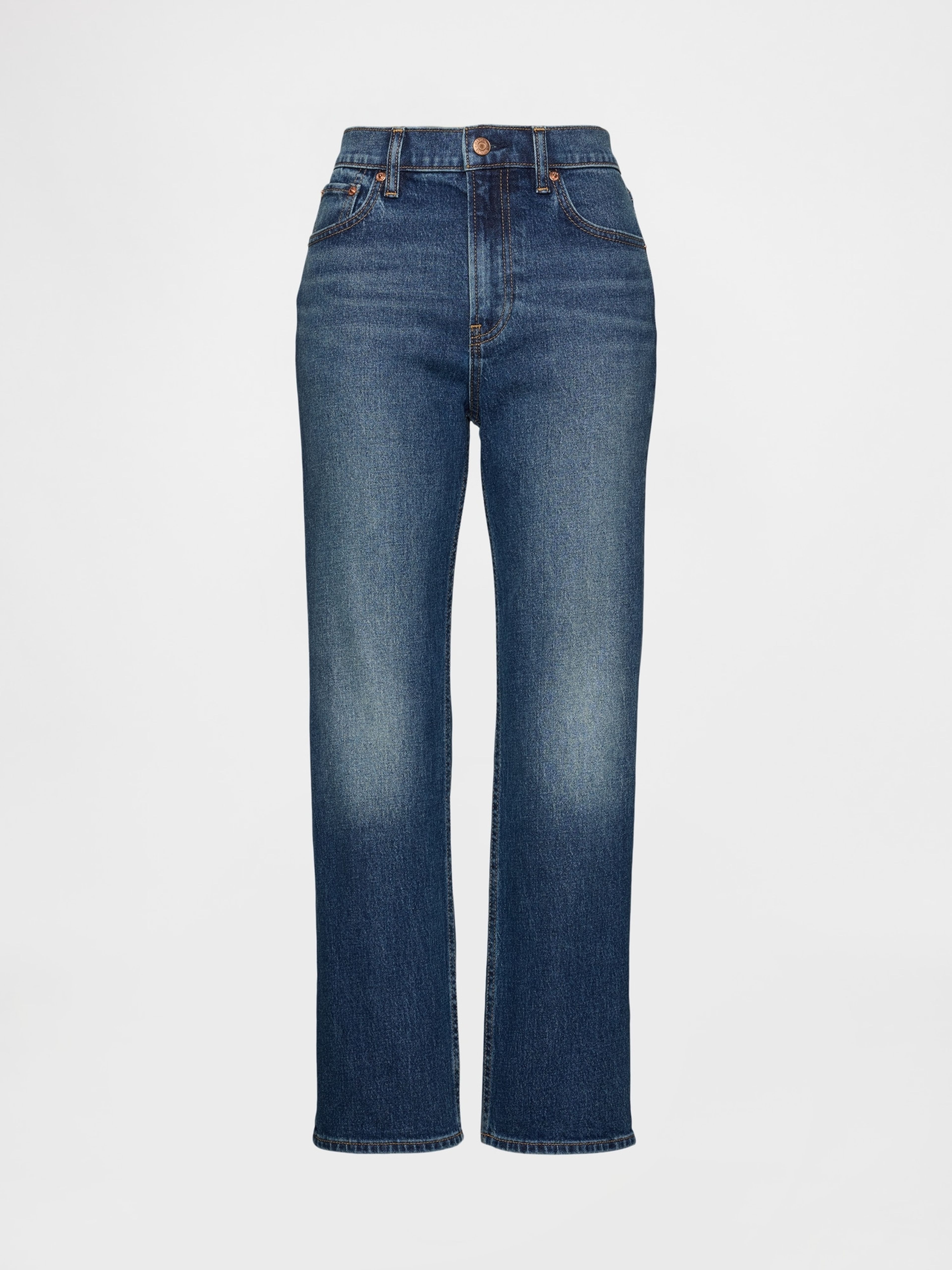 Jeansy 90s Straight Crop - 008