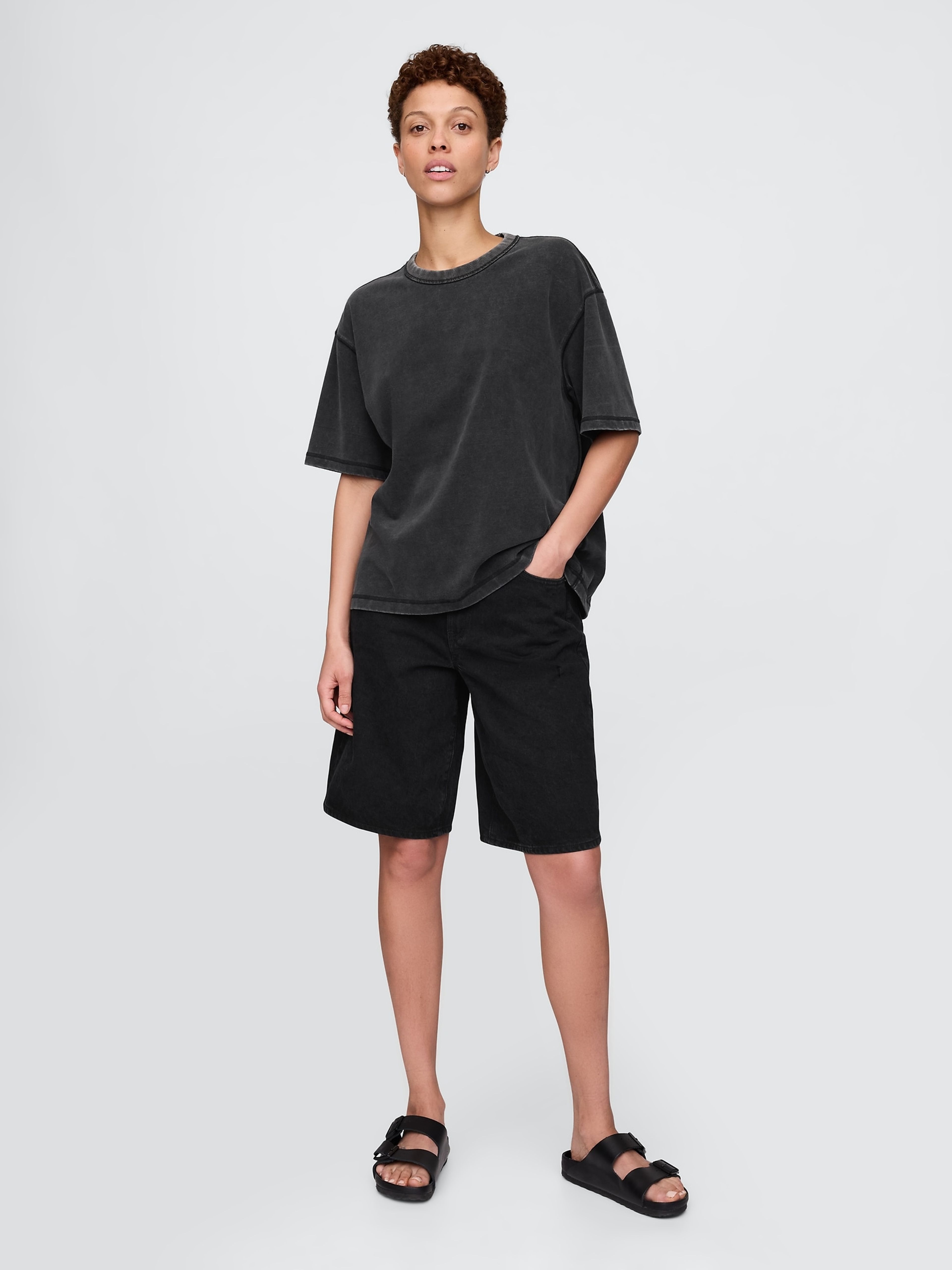 Tricou crop Heavyweight unisex - 007