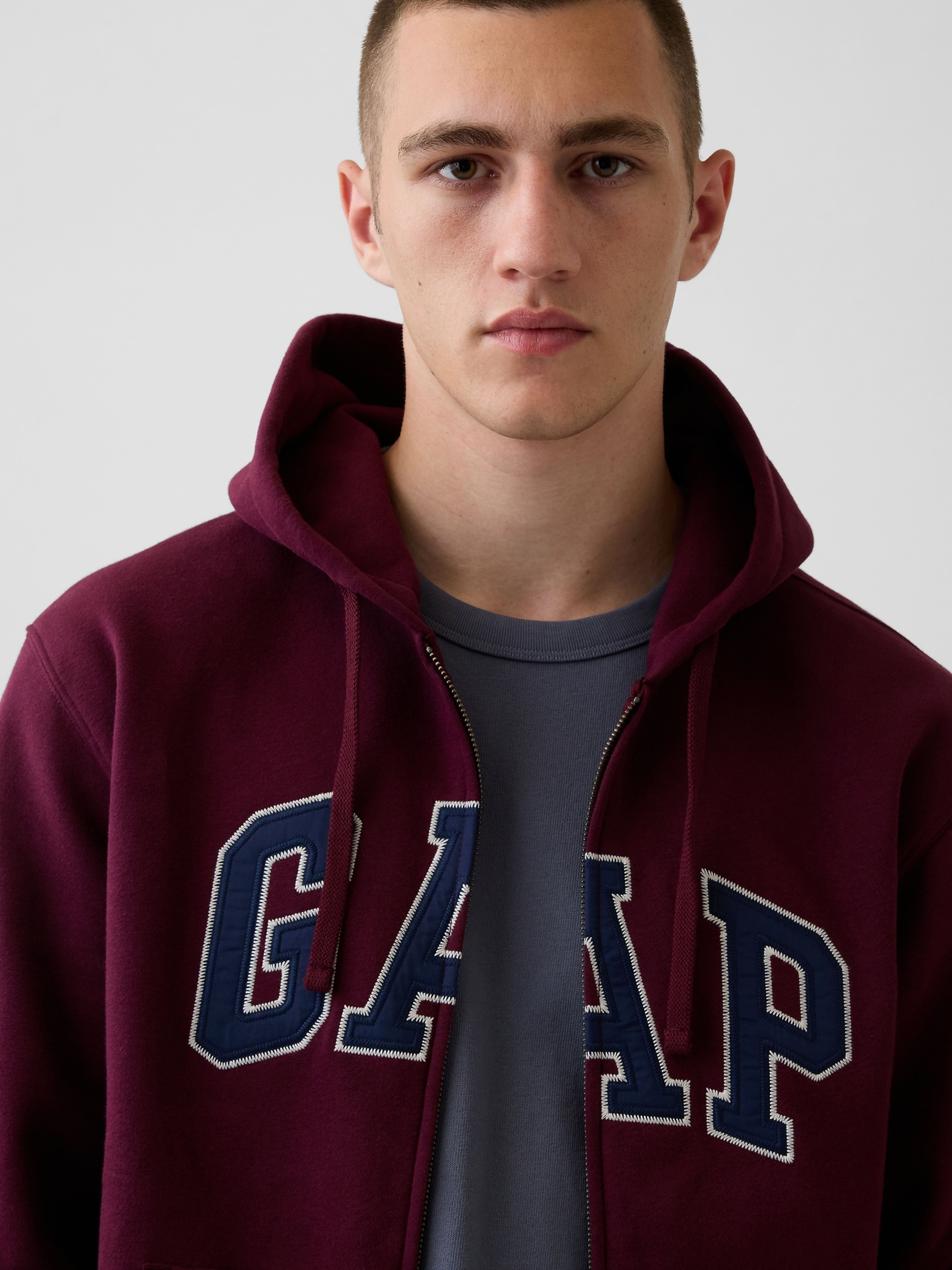Sweat à capuche VintageSoft unisex avec logo - 004