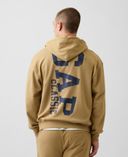 Bluza French Terry z logo-Brązowy - 003