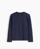 T-shirt bambini con logo-Blu scuro - 001