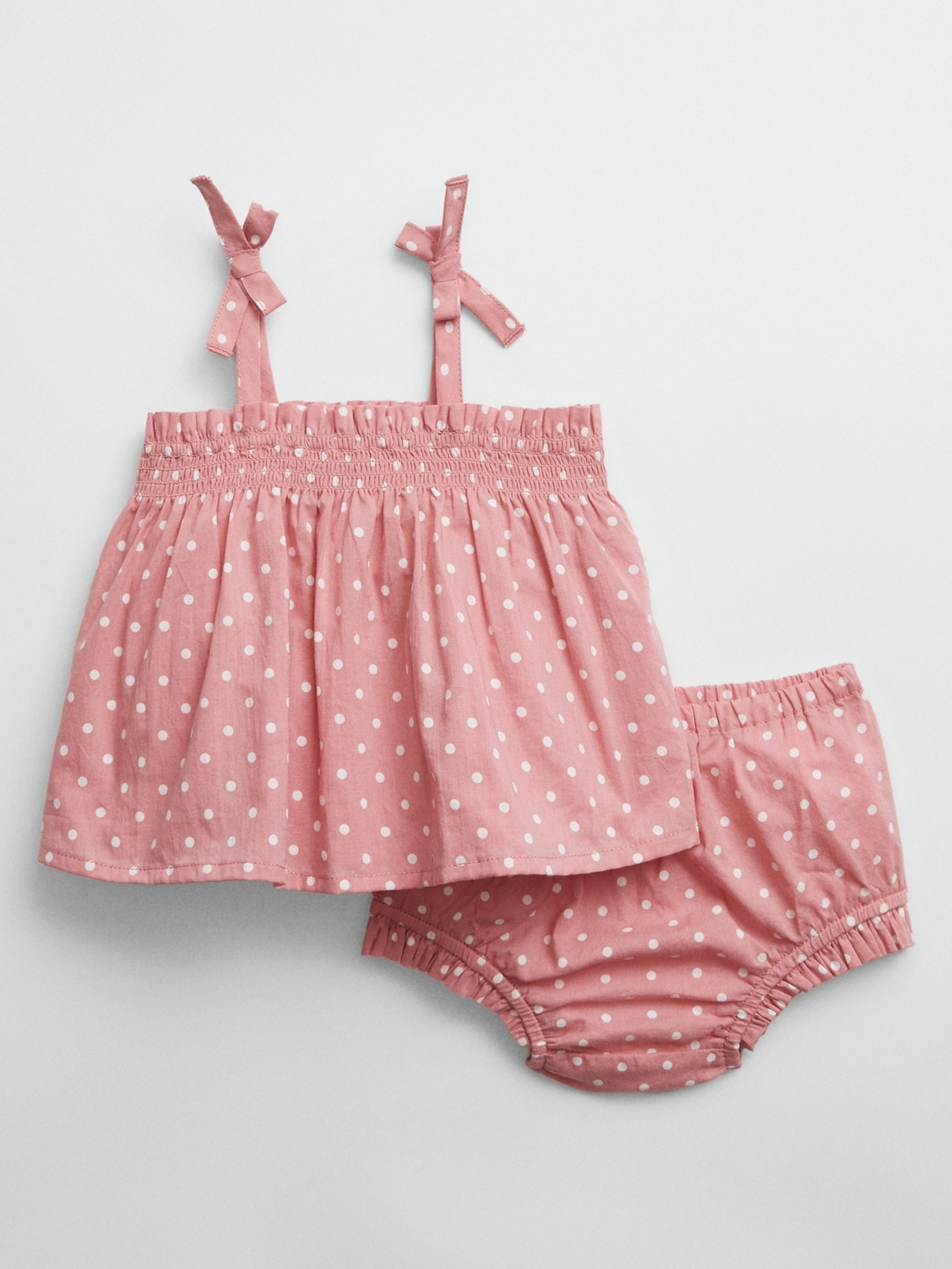 Getupftes Baby Set