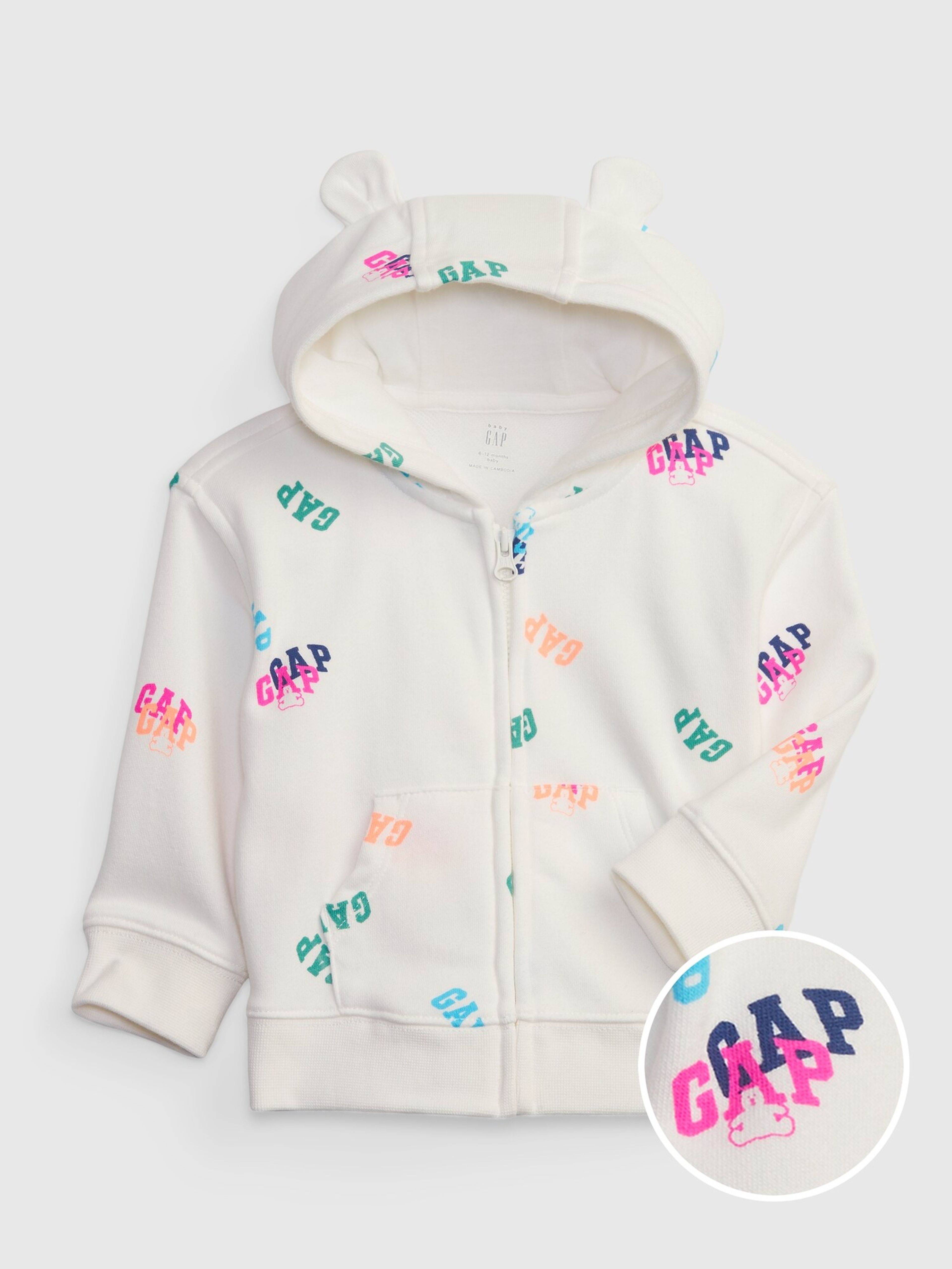 Baby-Sweatjacke mit Logo