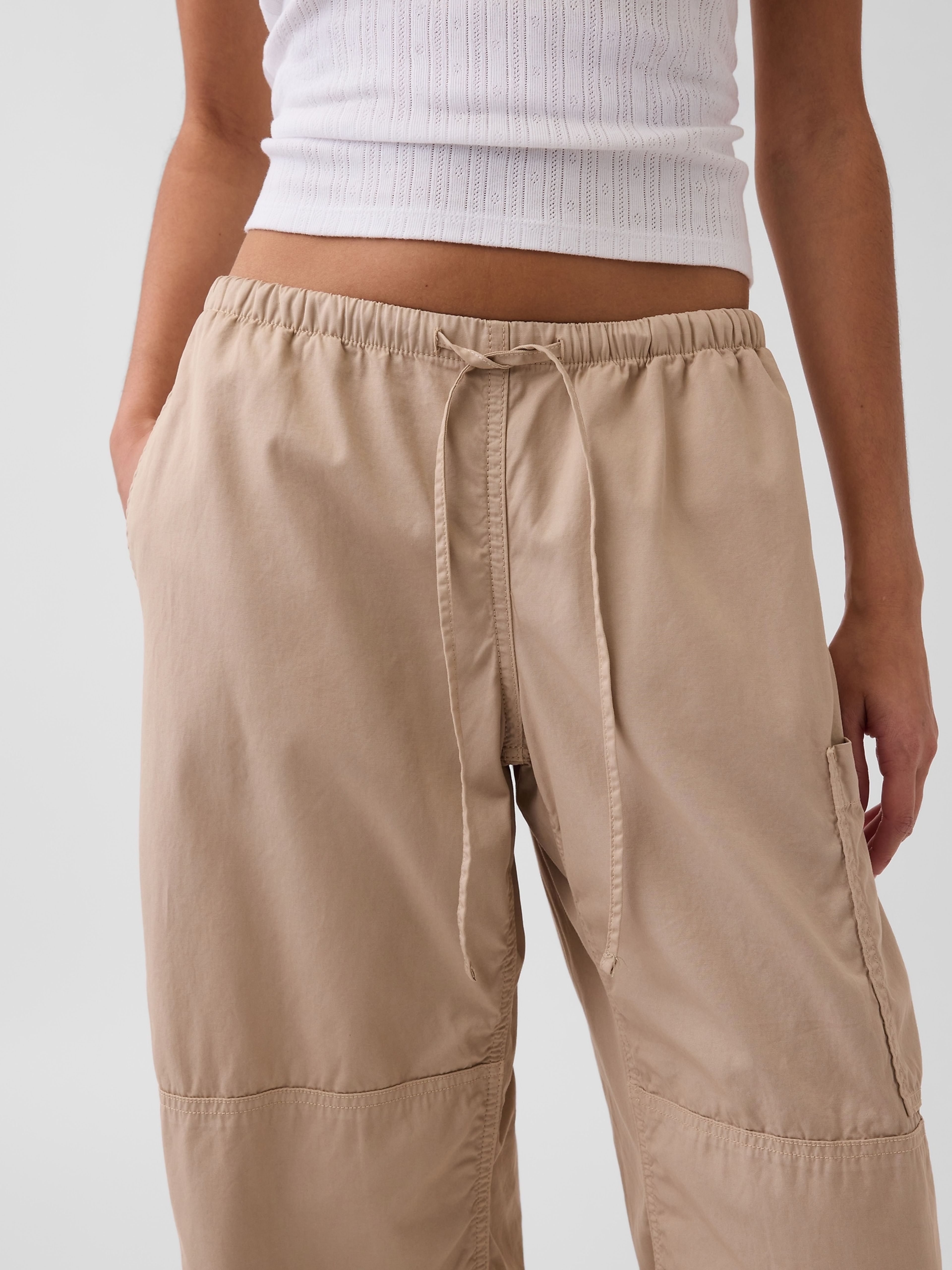 Nohavice Mid Rise Twill Barrel - 005