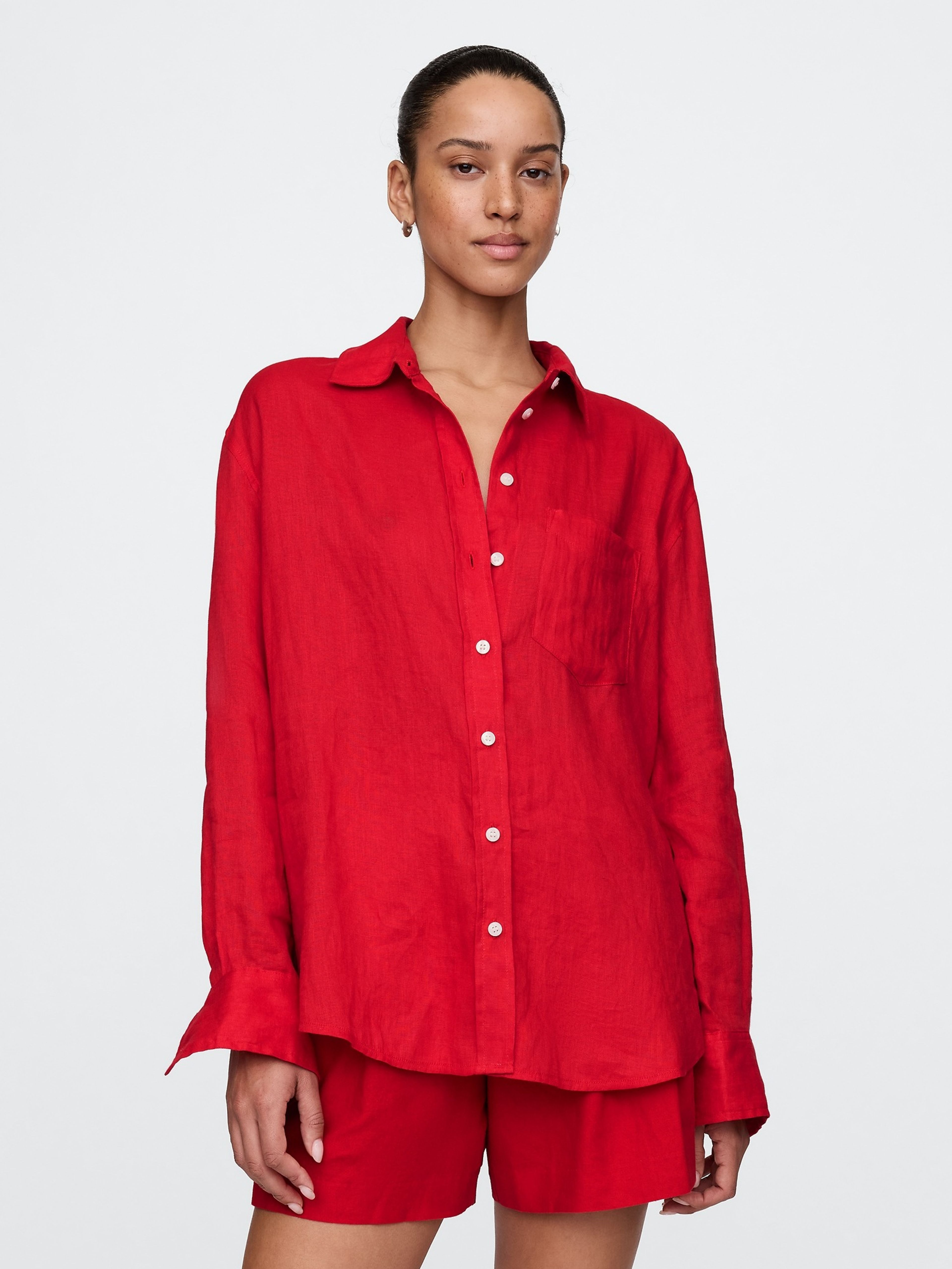 Lniana oversize koszula Big Shirt