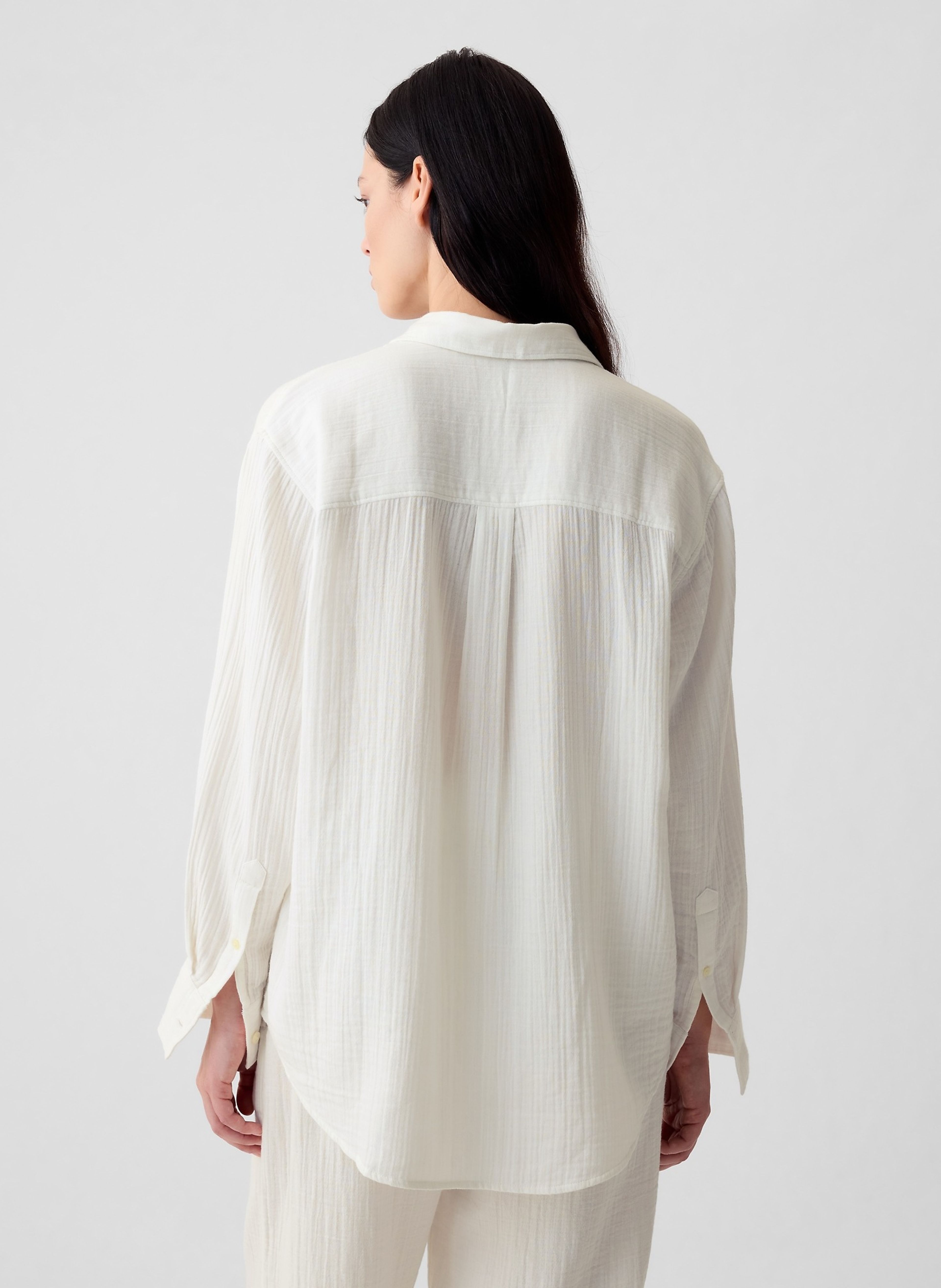 Chemise oversize en mousseline - 002