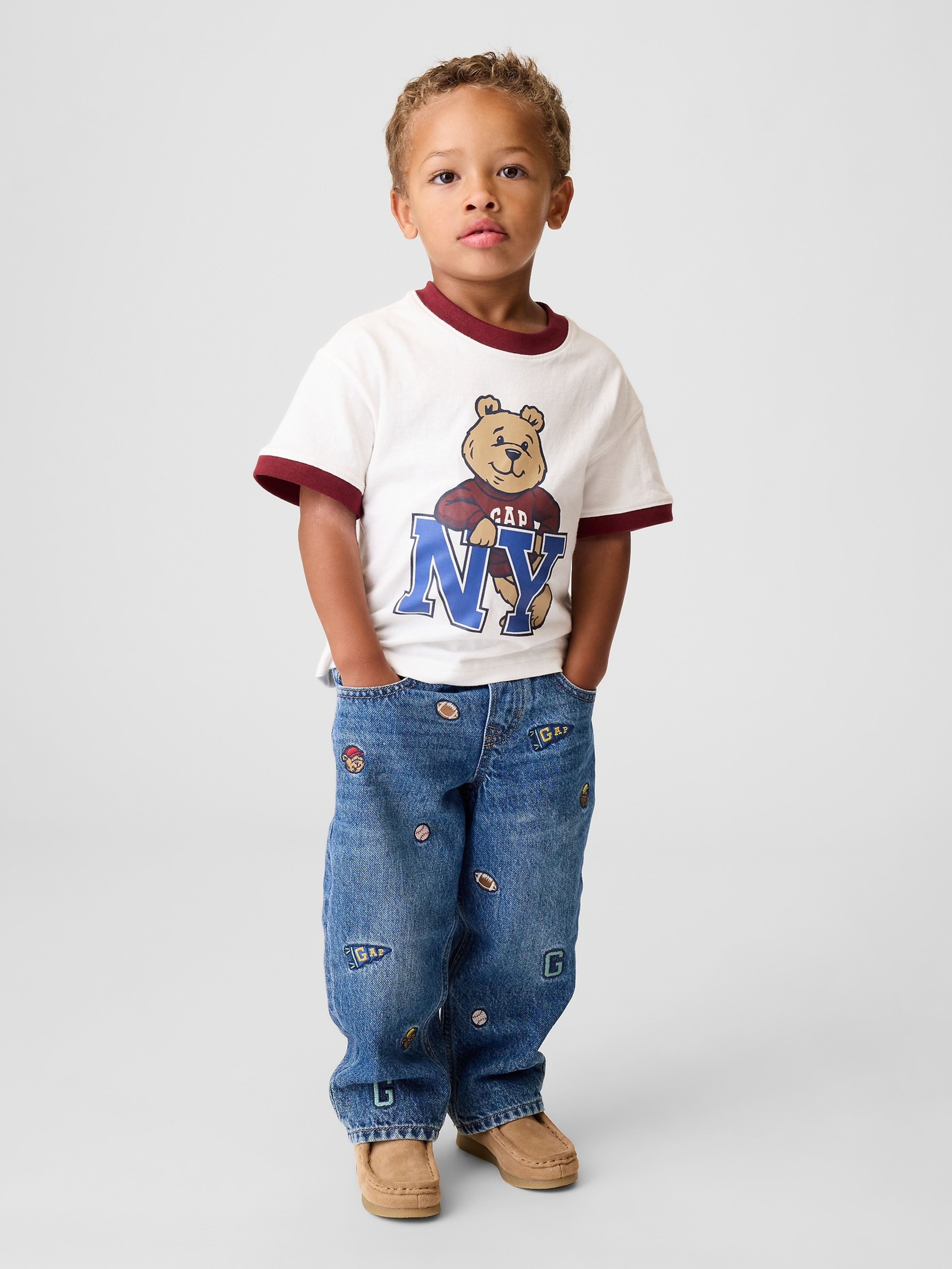 Baby džínsy Brannan Bear Pull-On Baggy - 001