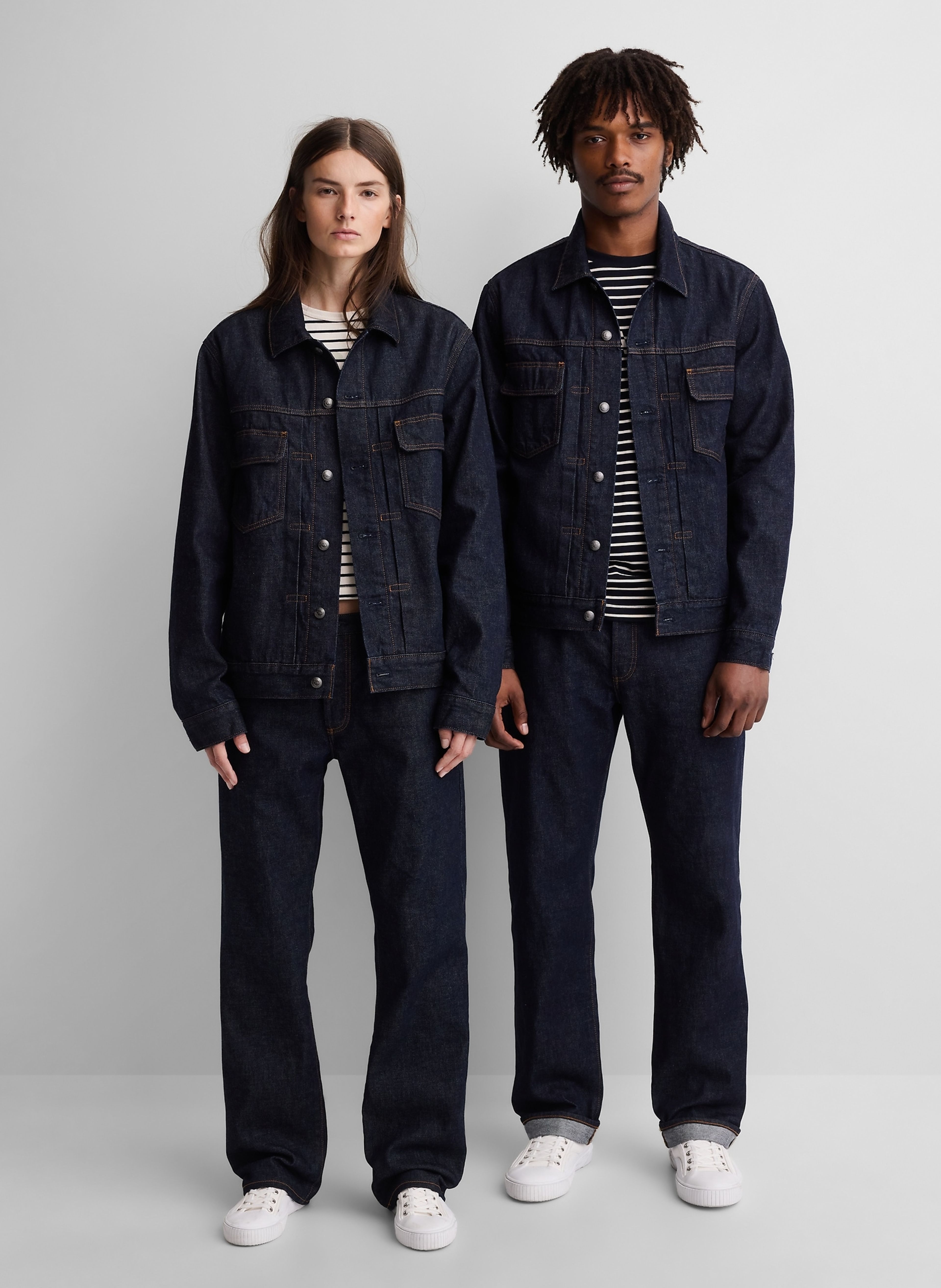 Spijkerjack van Japans denim Gap × A.P.C. unisex - 006