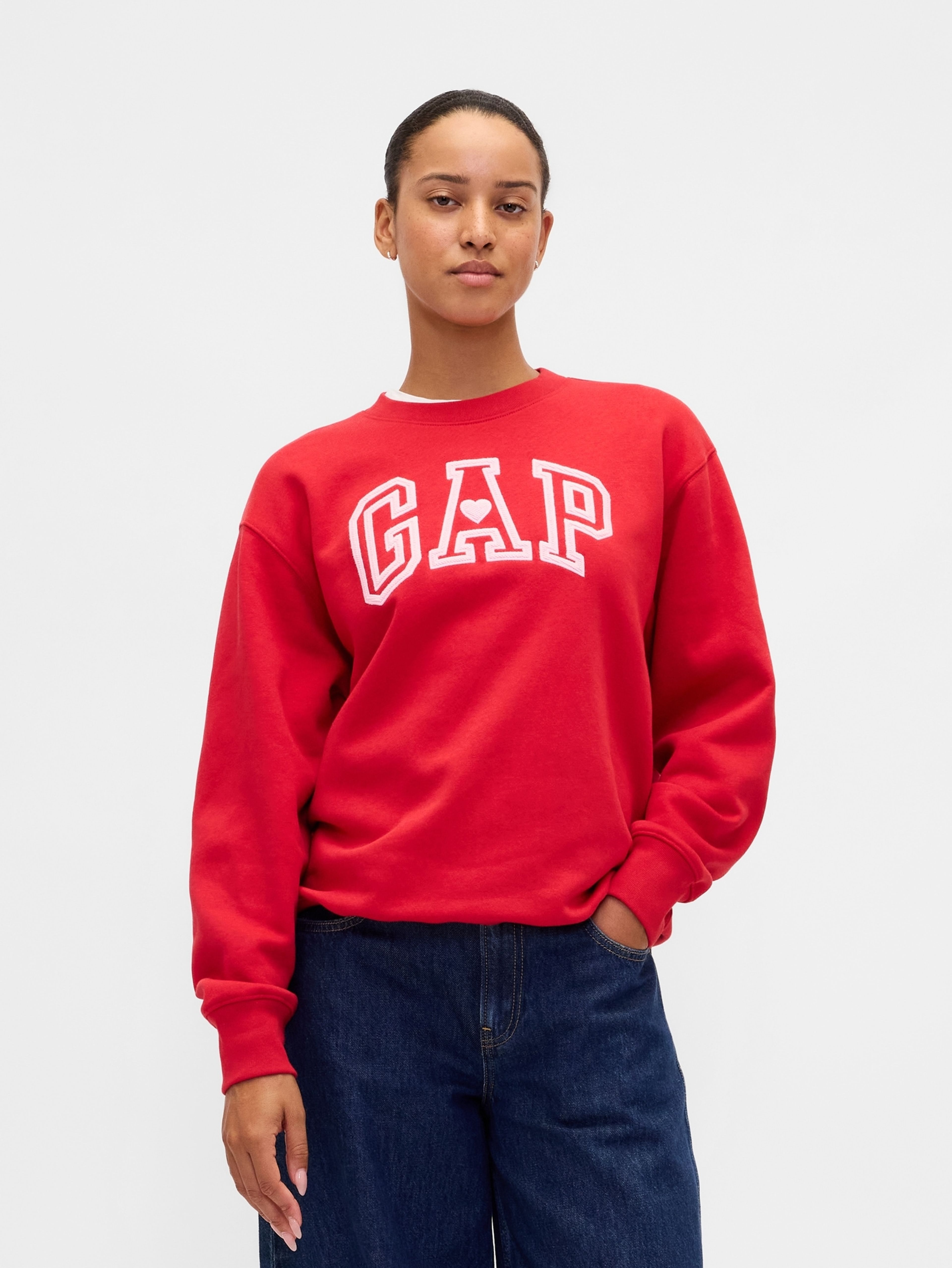 Sweatshirt oversized VintageSoft met logo - 001