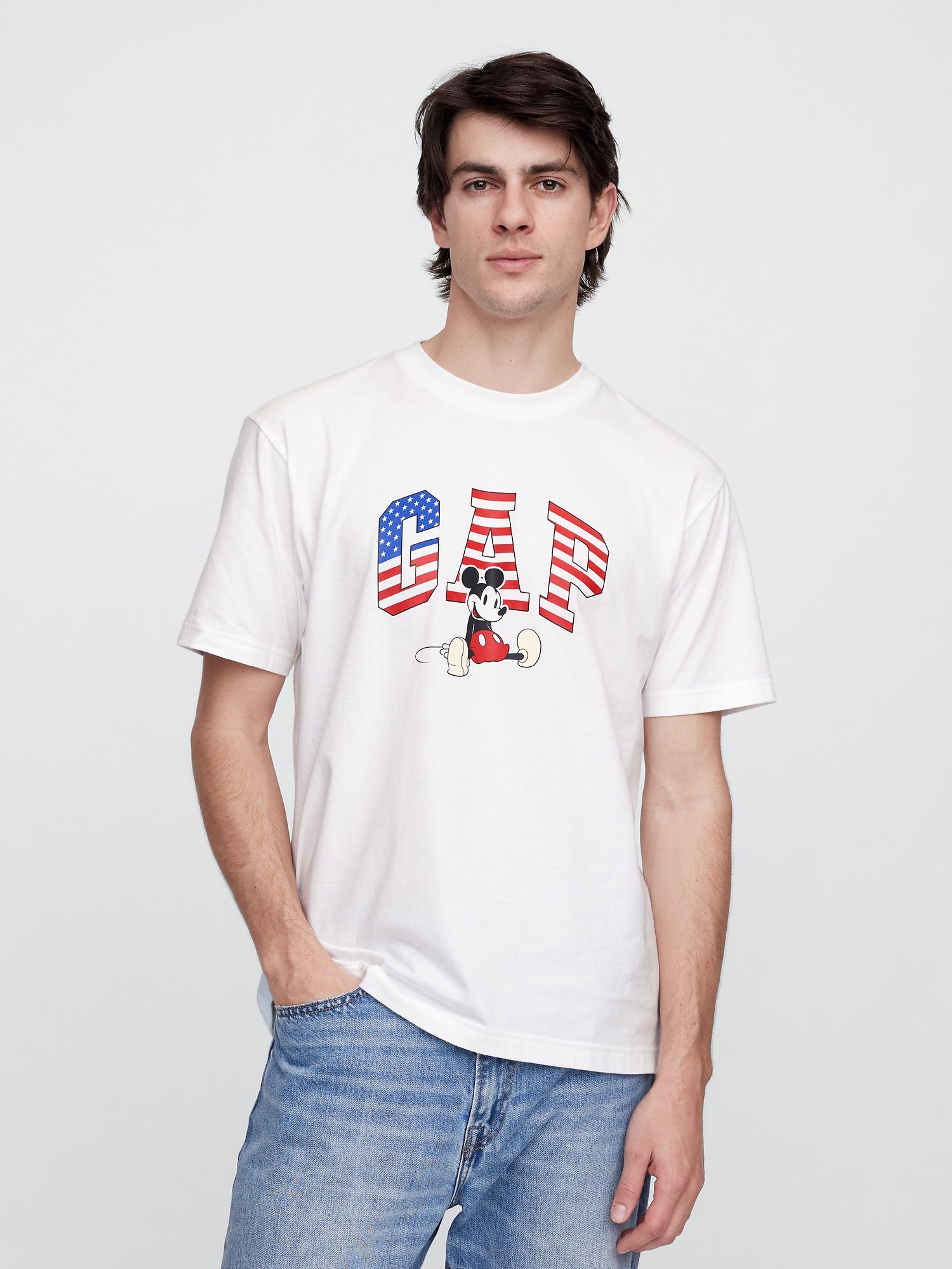 Herren-T-Shirt Gap & Disney Americana