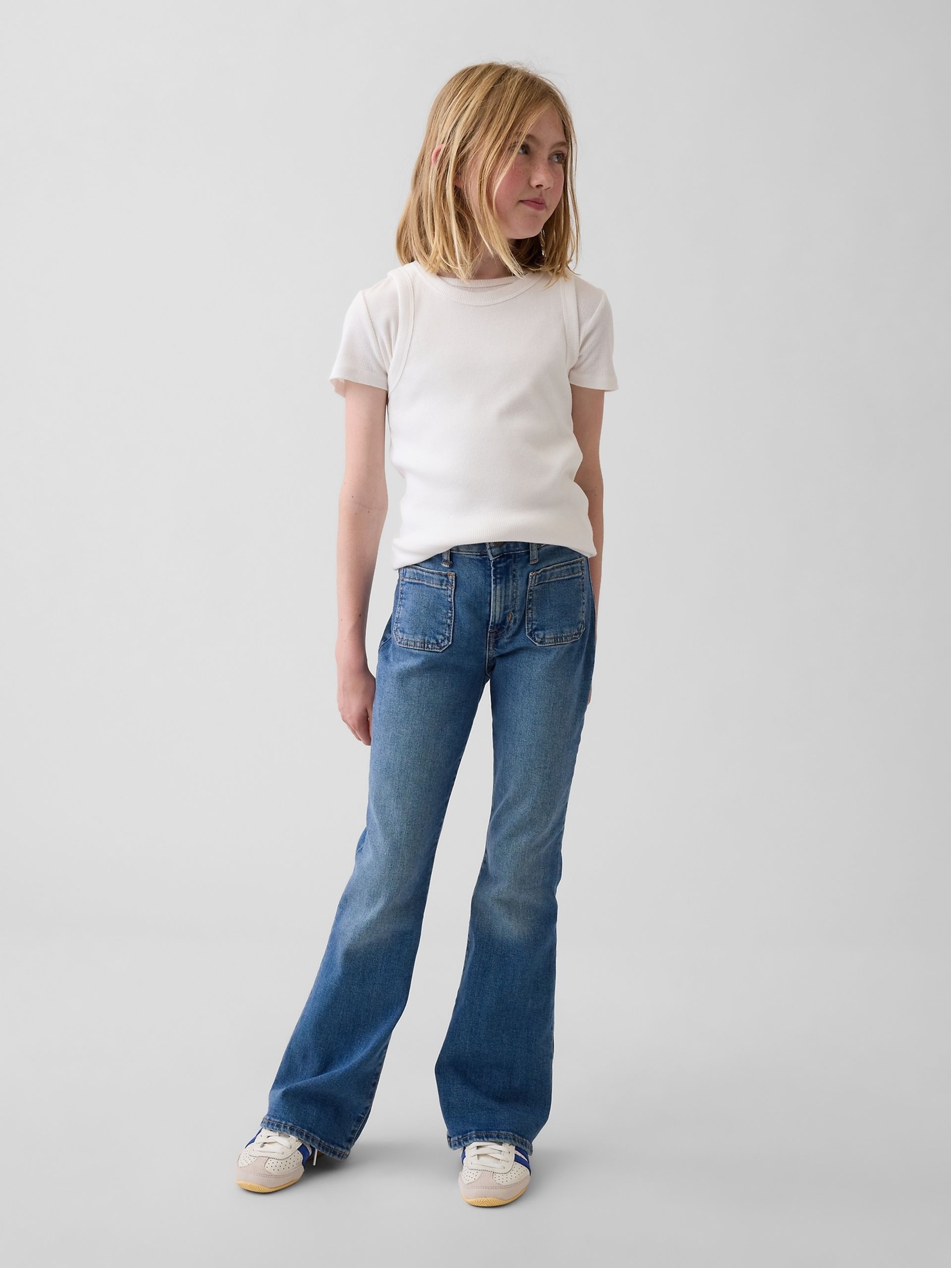 Blugi pentru copii High Rise Flare - 001