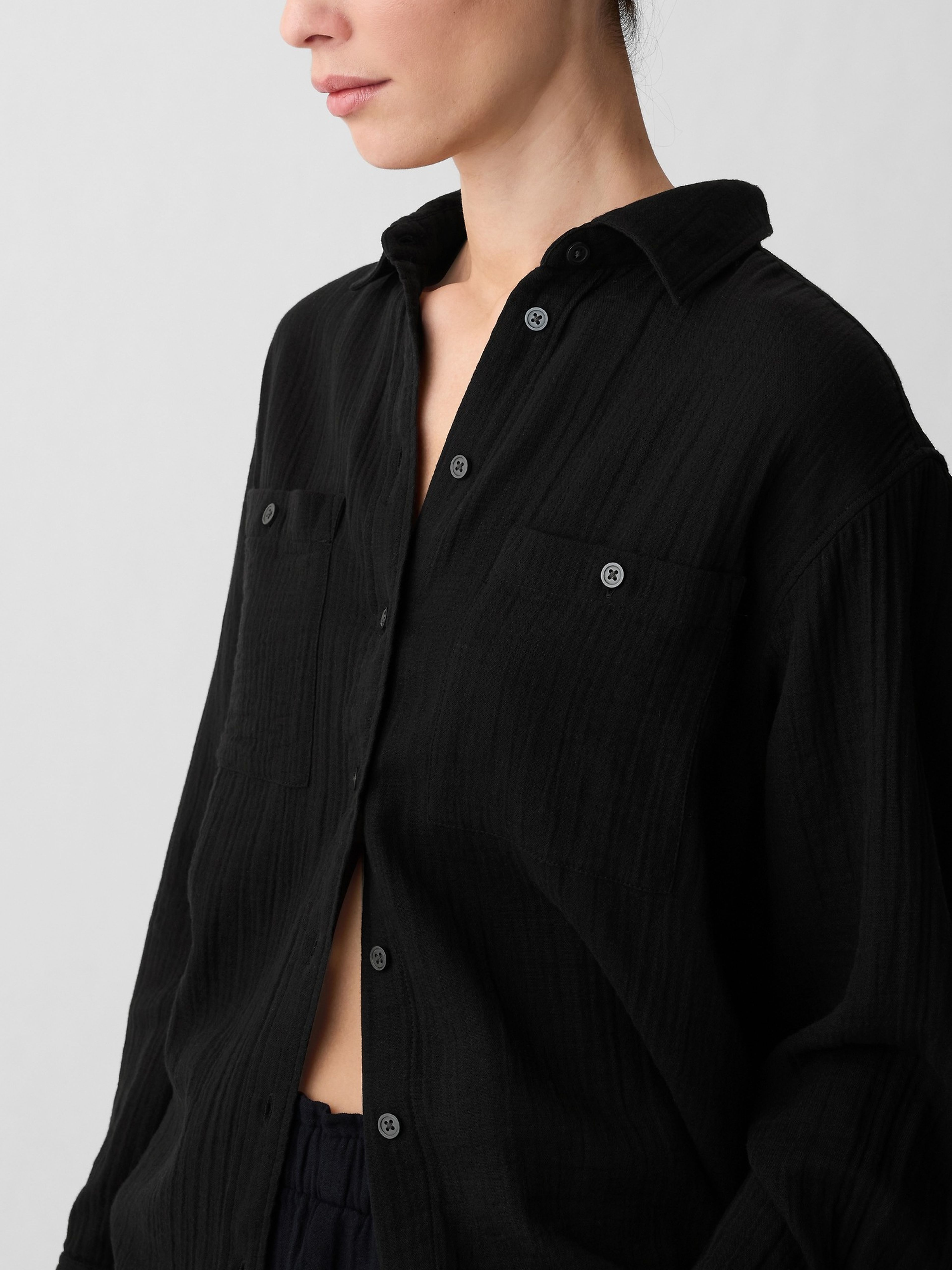 Chemise oversize en mousseline - 004