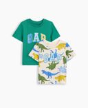 Baby T-Shirt mit Logo 2 Stk.-Mehrfarbig - 002