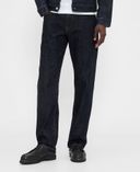 Relaxed Straight Jeans-Donkerblauw - 001