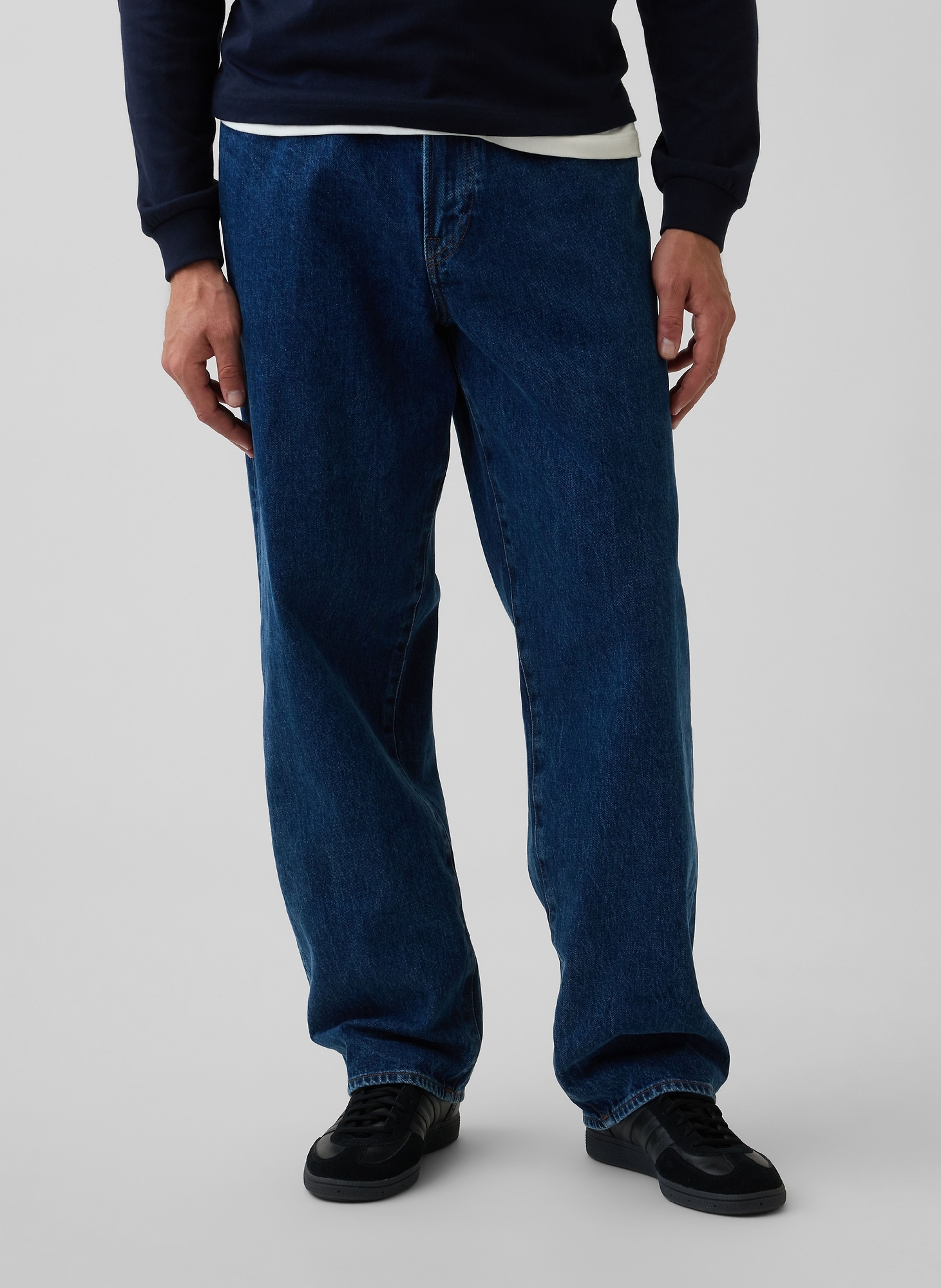 Jeansy Mid Rise Baggy - 002