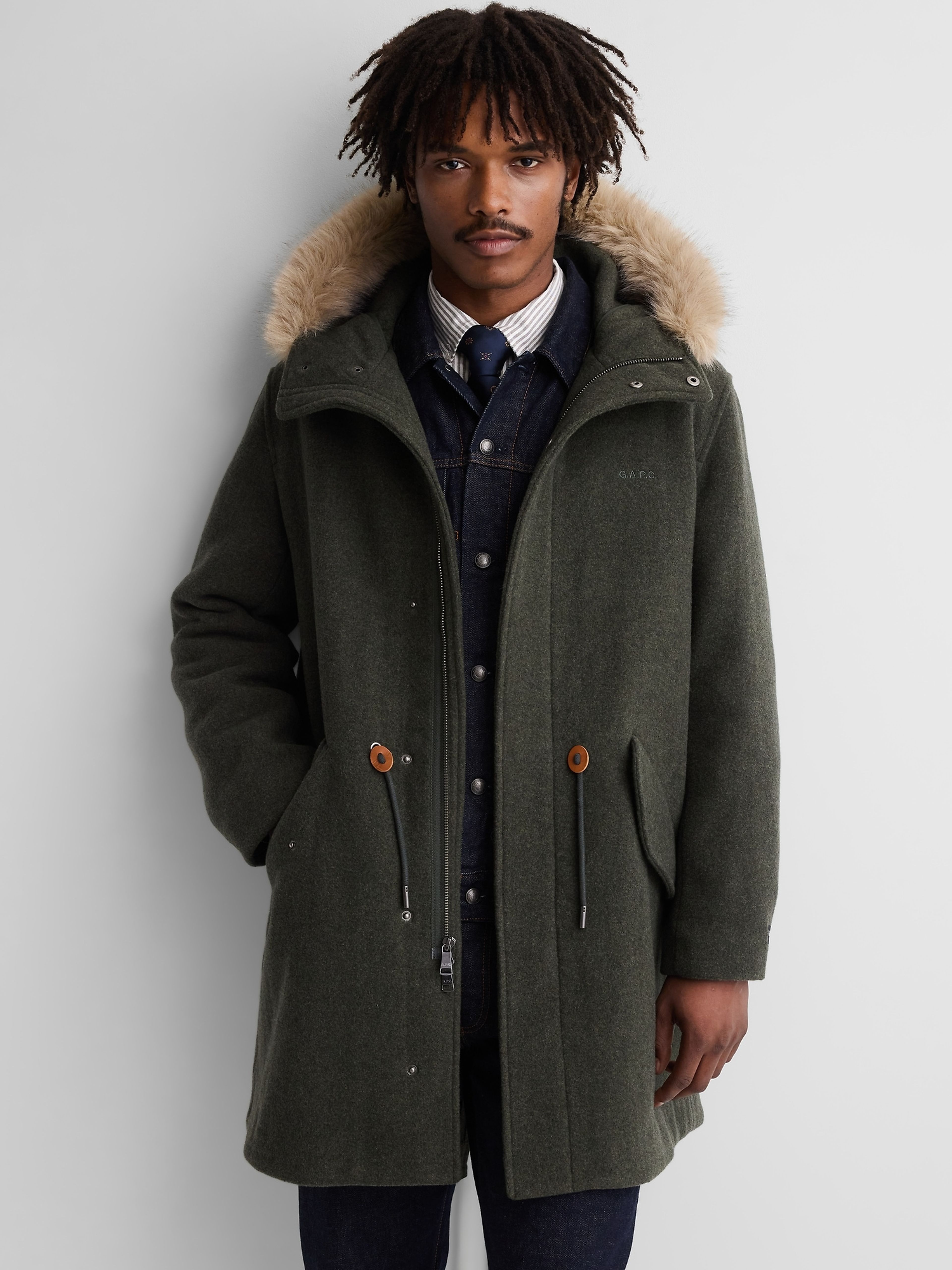 Oversize parka van wolmix Gap × A.P.C. unisex - 003