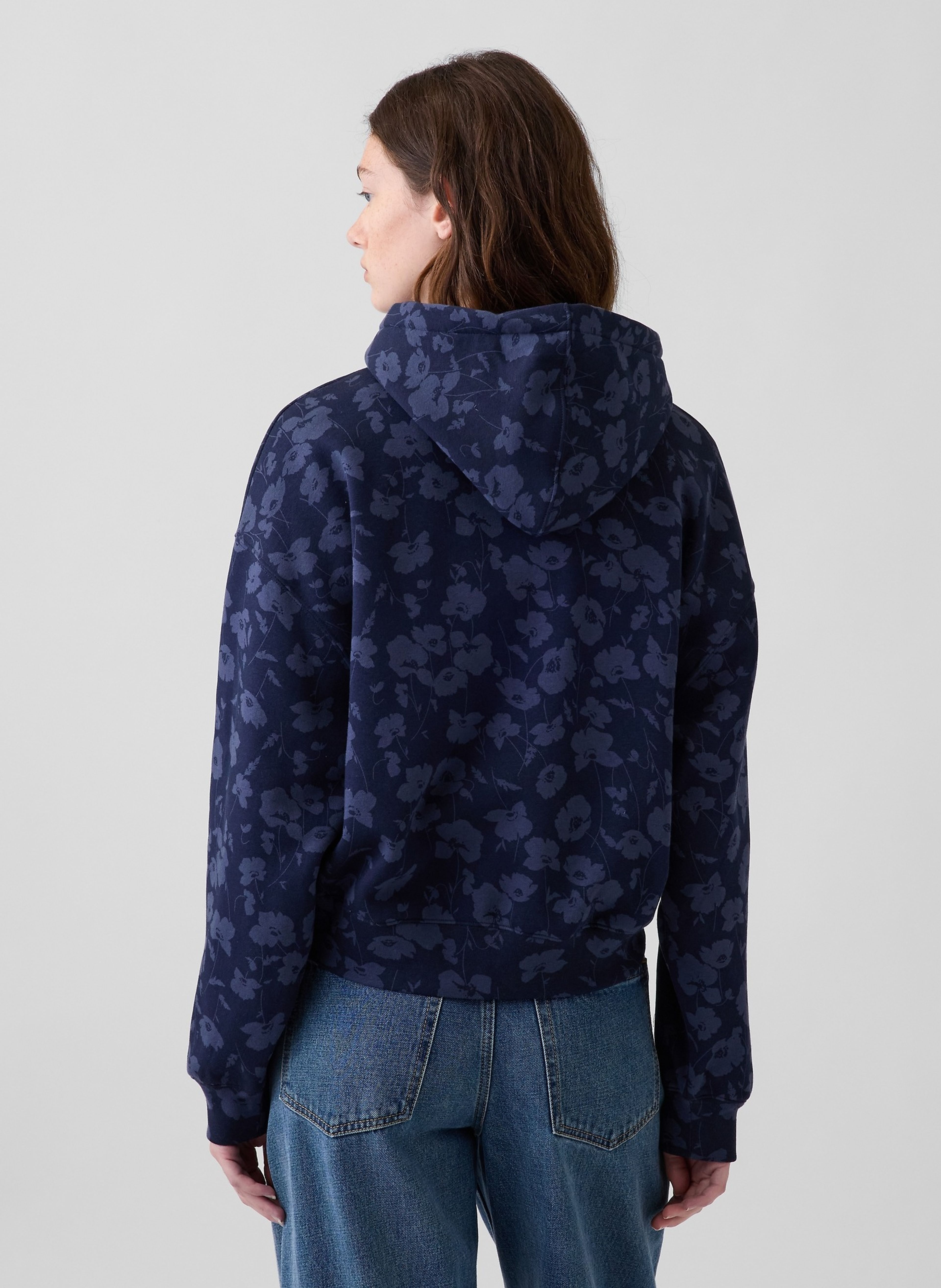 Crop mikina VintageSoft s logem - 003