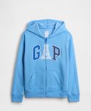 Felpa bambini con logo-Blu - 001