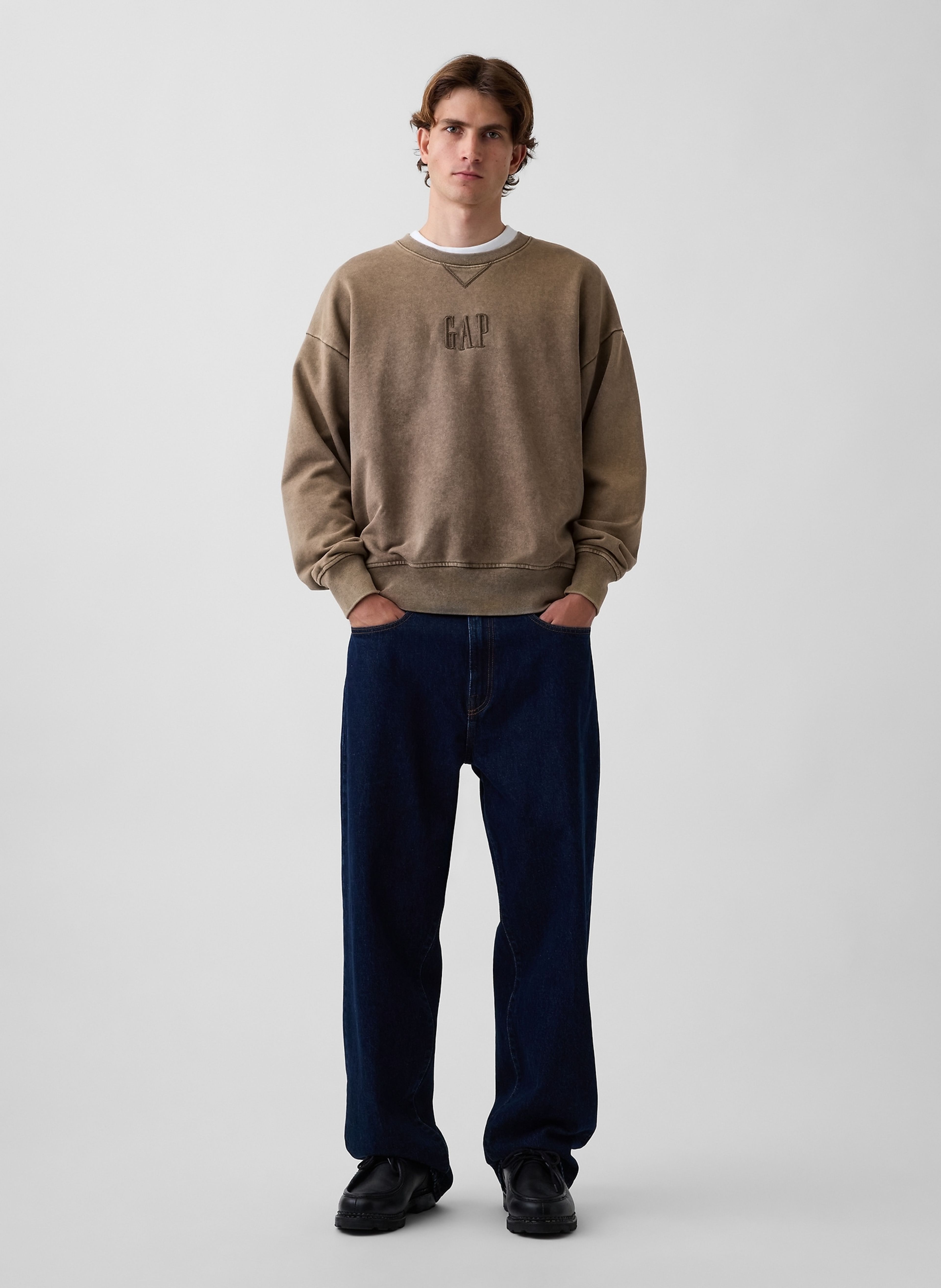 Bluza oversize Heavyweight z logo - 002