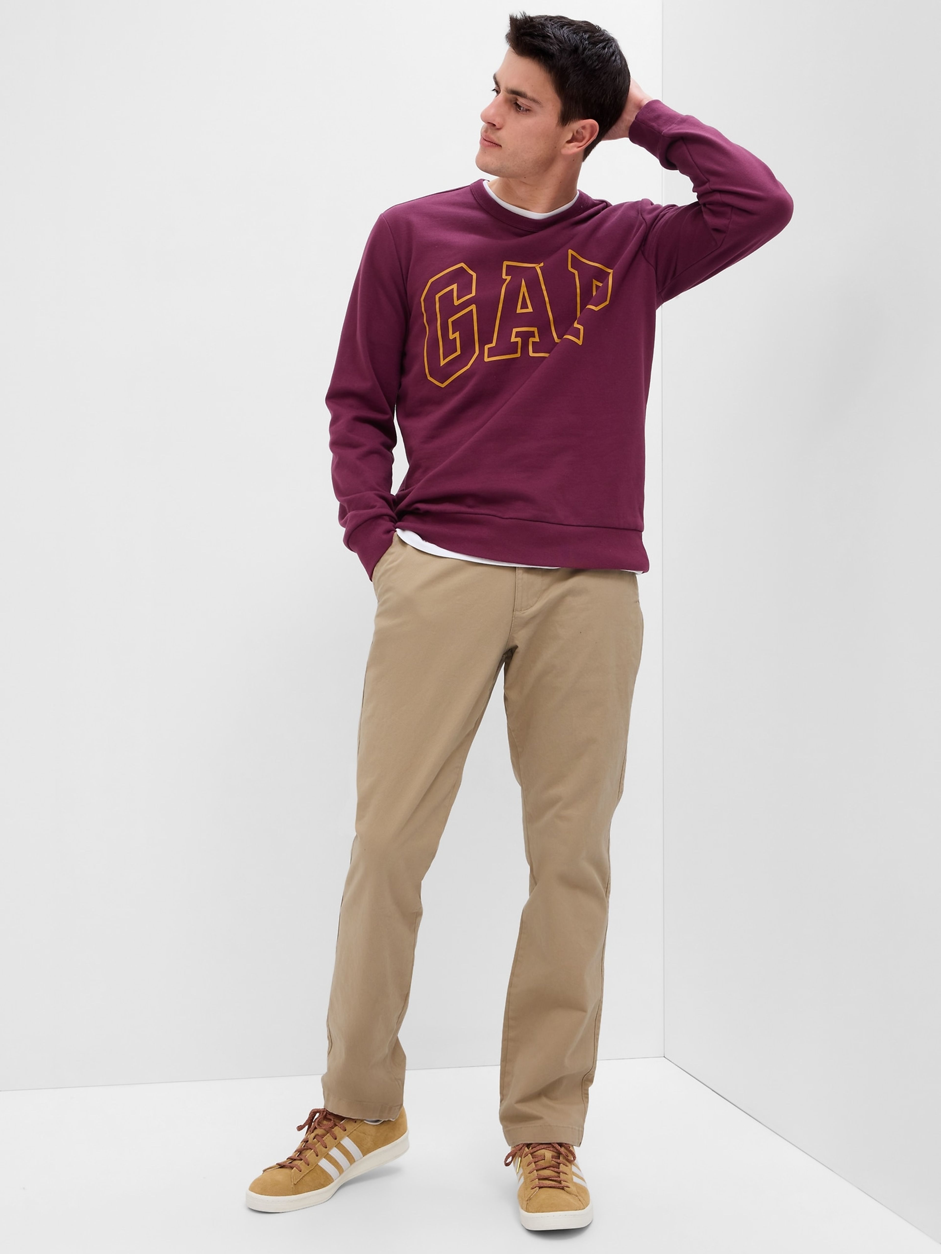 Spodnie khaki Straight GapFlex - 001