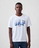 T-shirt Warsaw z logo-Biały - 001