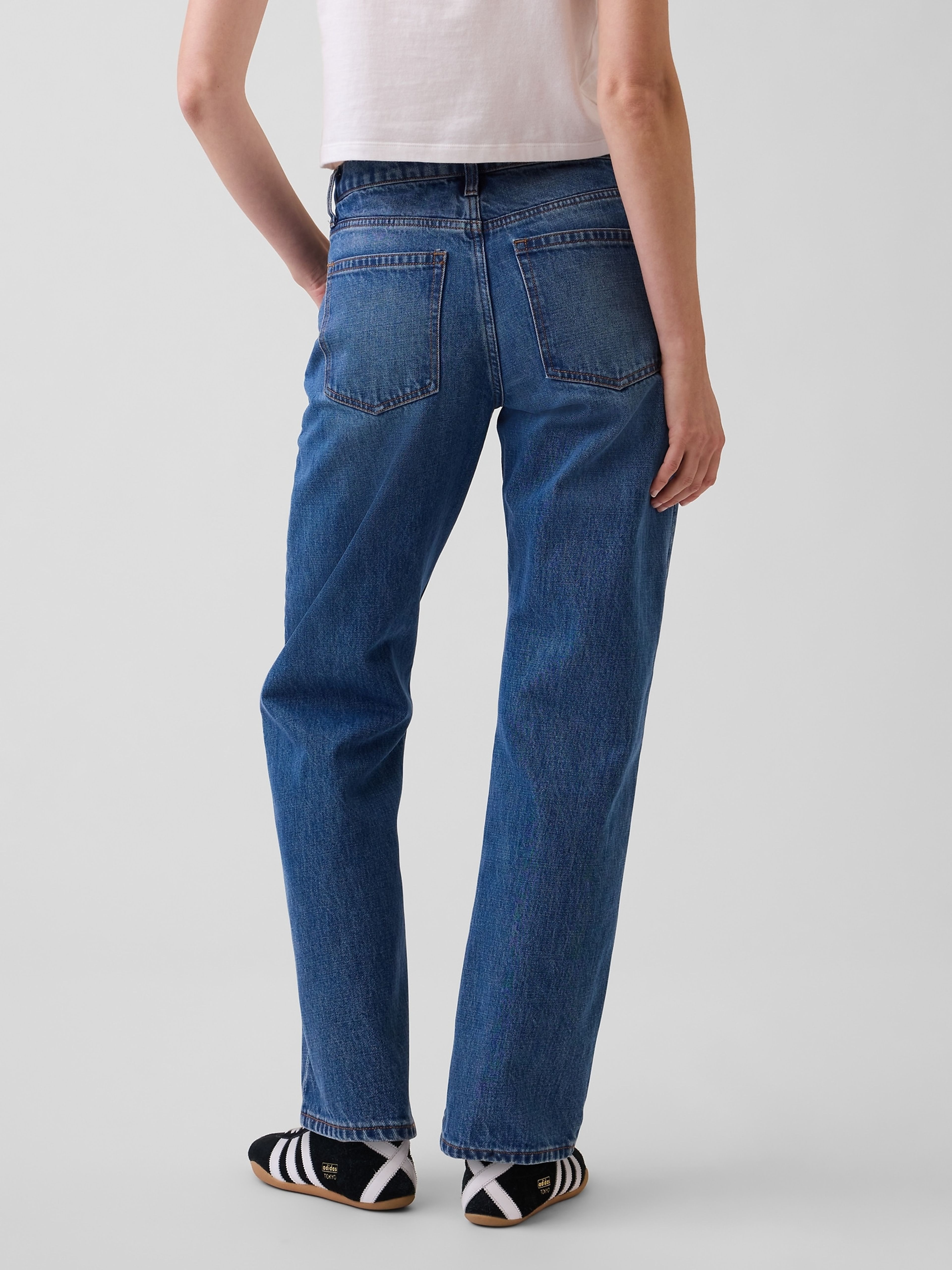 Jean Mid Rise Straight Taper - 004