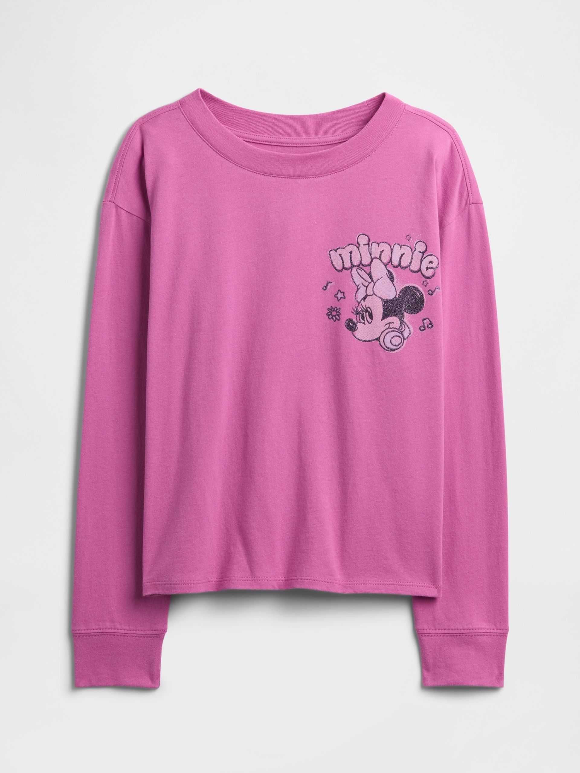 Dziecięcy oversize t-shirt z logo Gap & Disney - 001