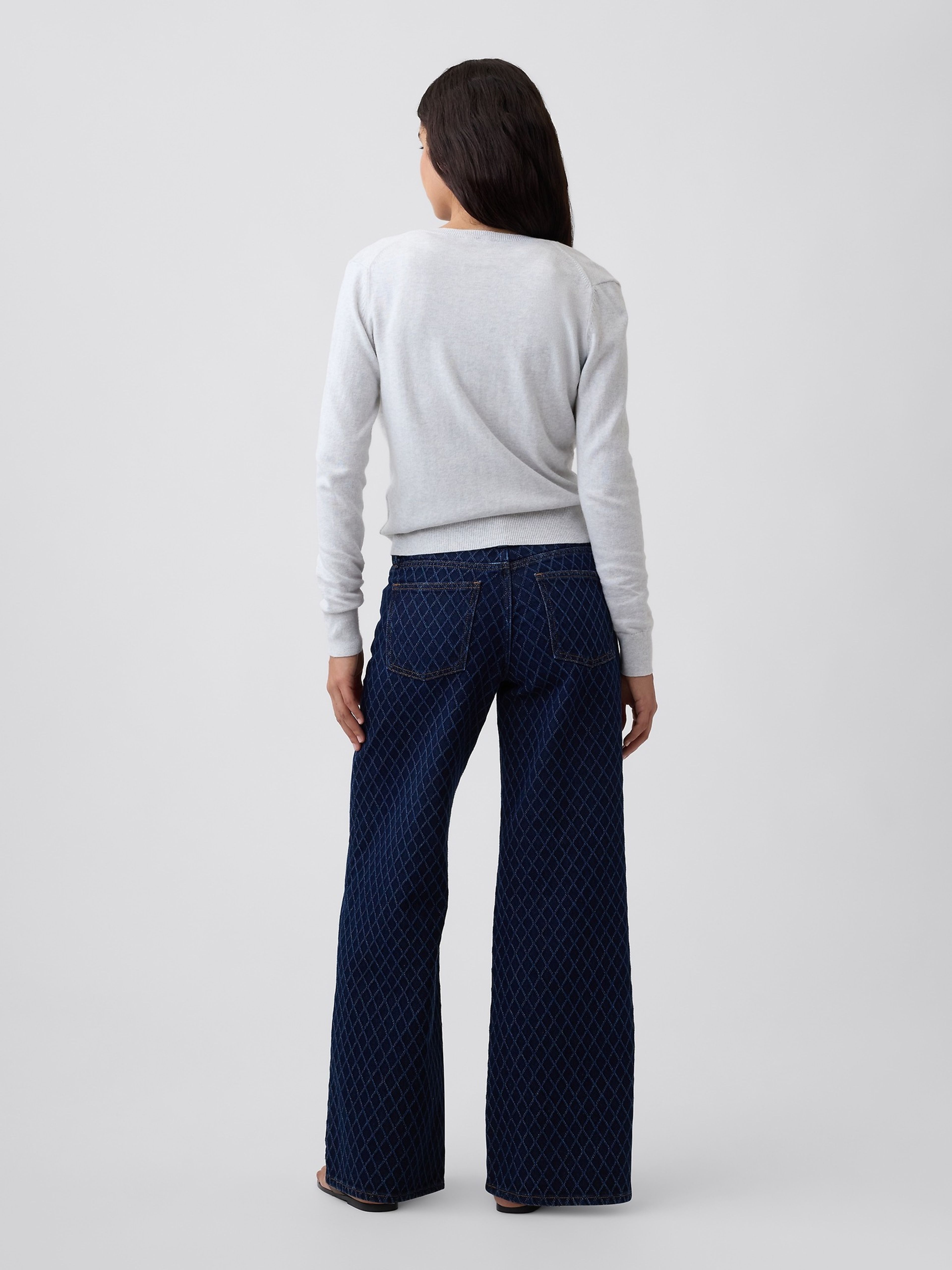 Mid Rise Wide-Leg Jeans - 004