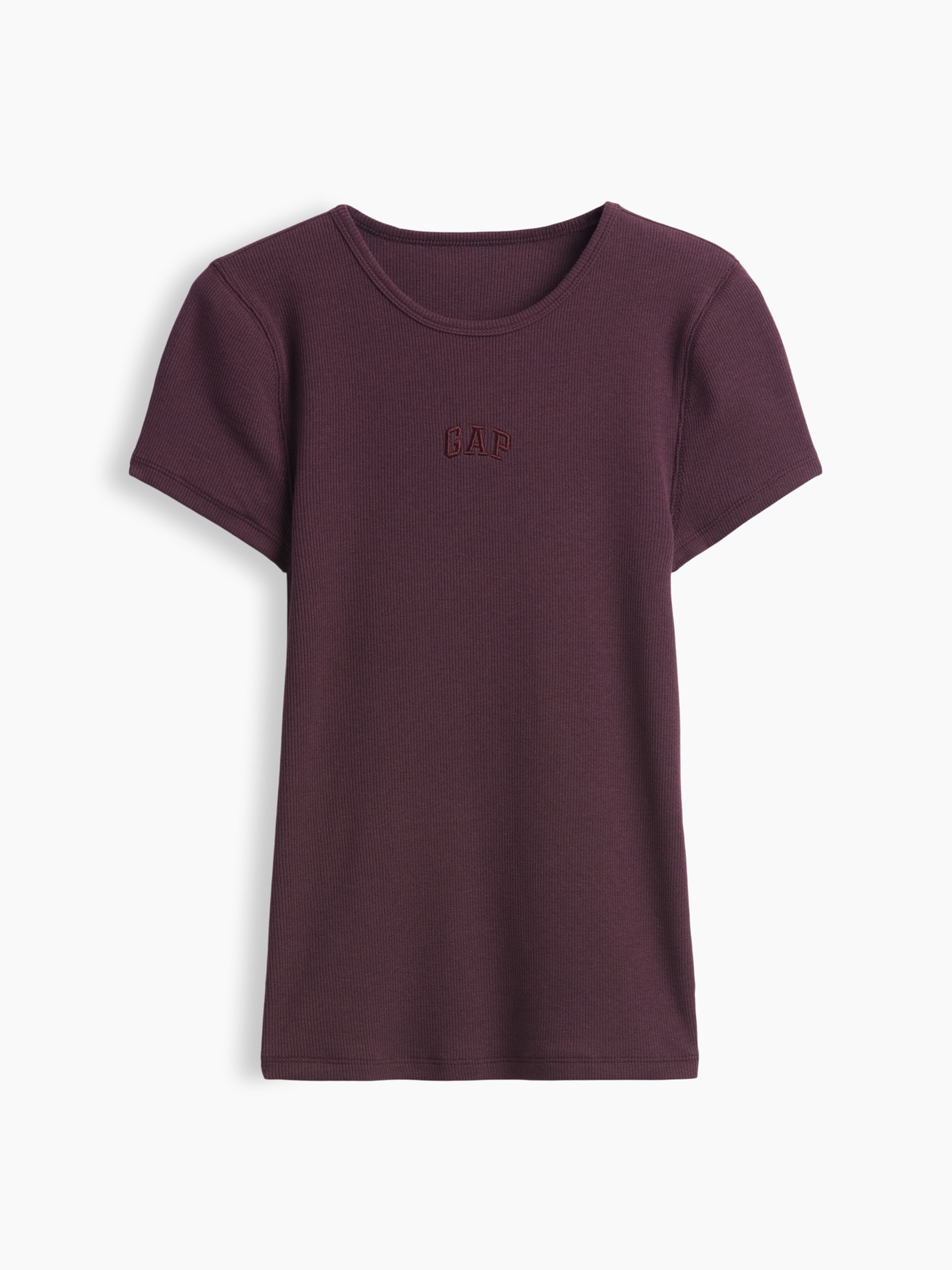 T-shirt côtelé avec logo - 005