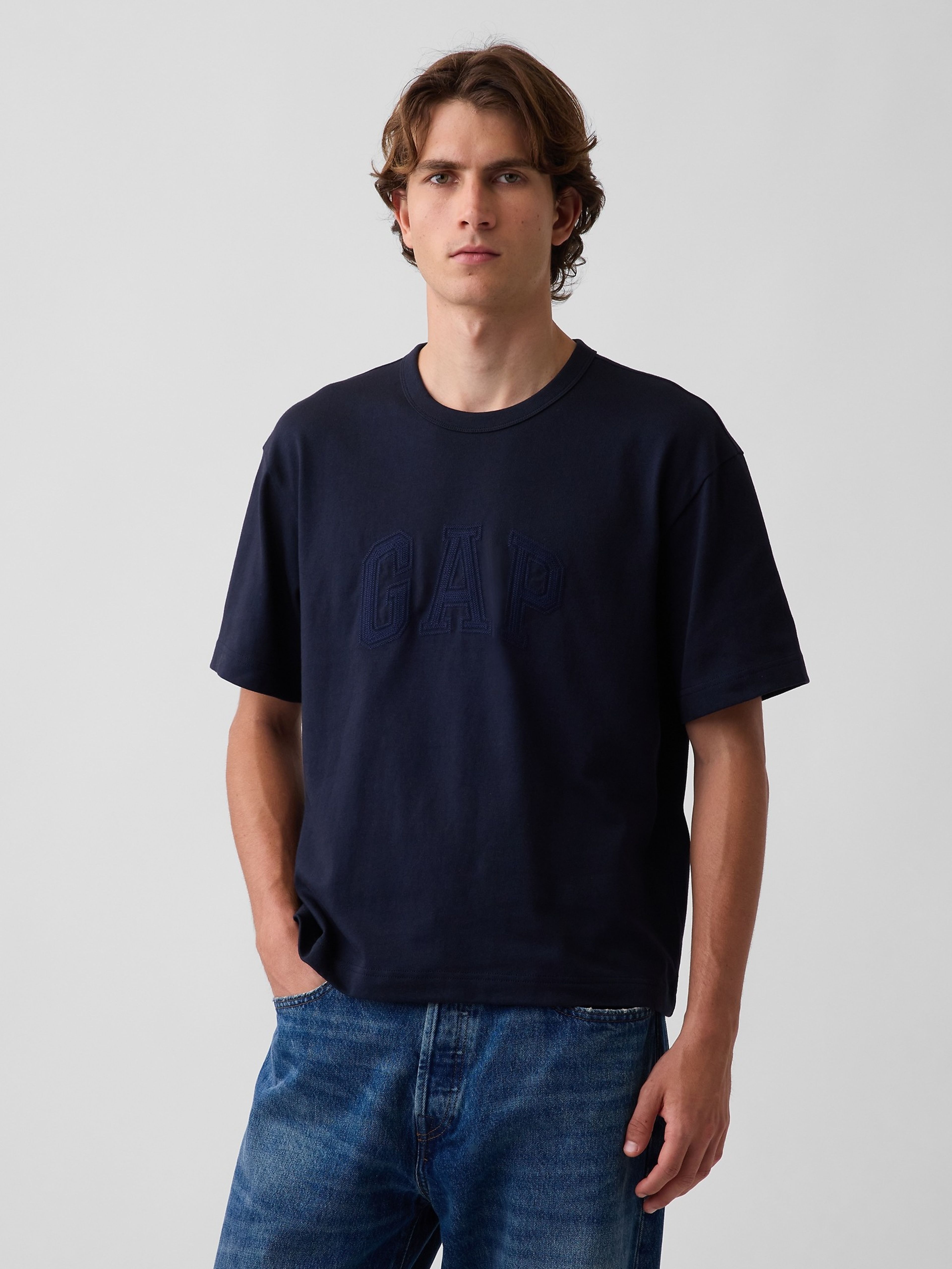 Crop T-shirt Heavyweight z logo - 001